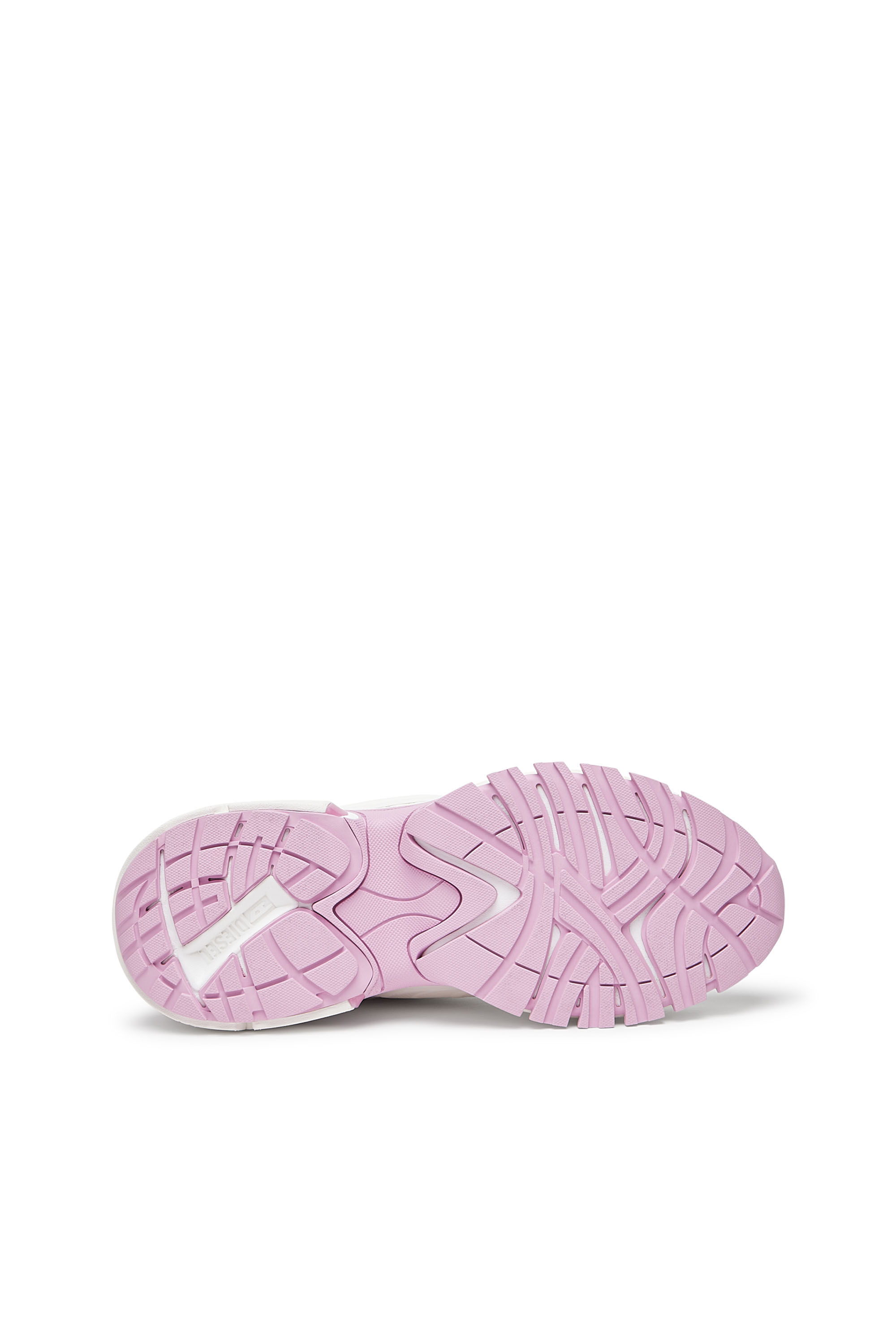 Diesel - S-SERENDIPITY PRO-X1 W, Woman's S-Serendipity Pro-X1 W - Mesh sneakers with embossed overlays in White/Pink - 5