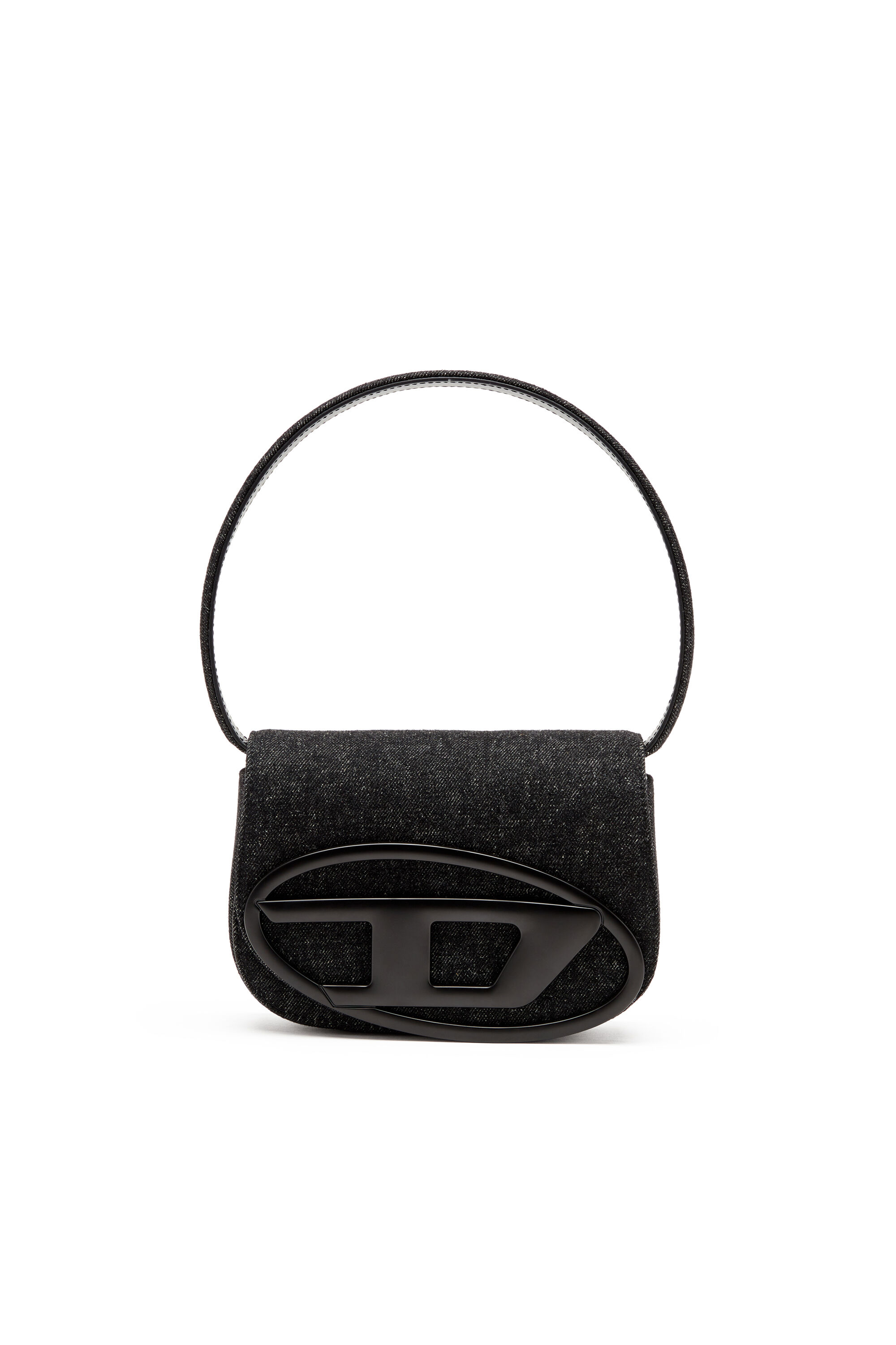 希少✨DIESEL ディーゼル 1DR ショルダーウォレット クラッチバッグ 黒 Women's 1DR-Iconic shoulder bag in washed denim | Black | Diesel