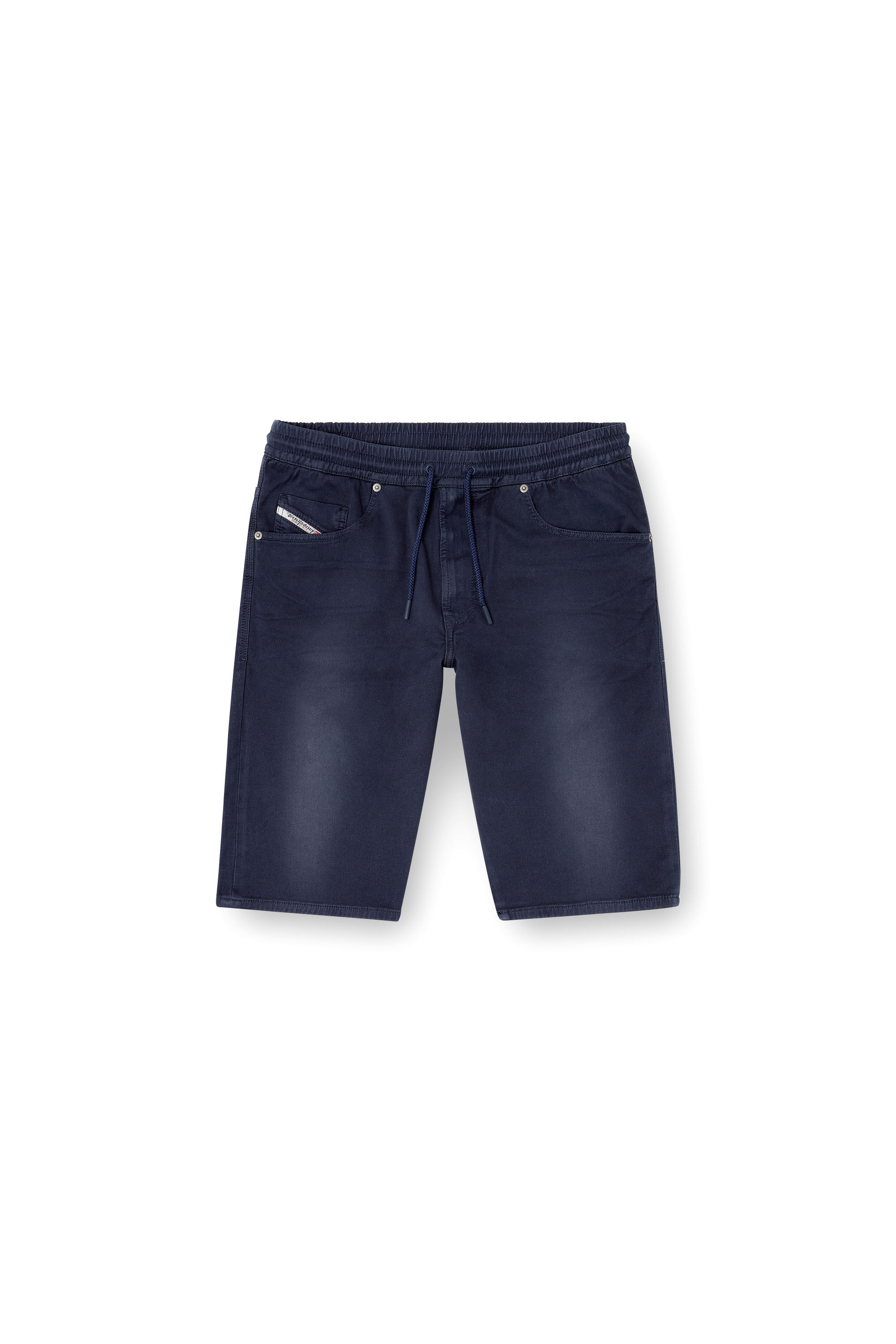 Diesel - 2033 D-KROOLEY-SHORT JOGG, Man's Chino shorts in JoggJeans in Dark Blue - 2