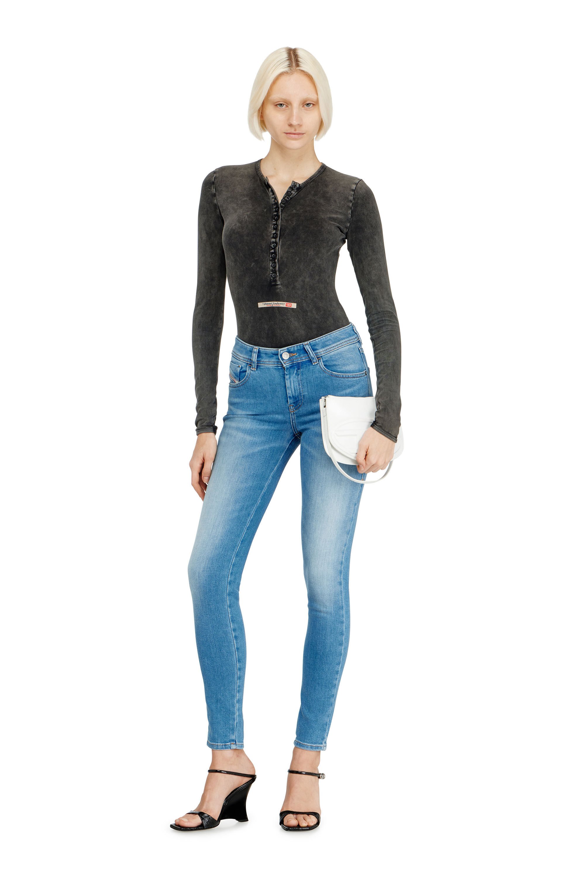 Diesel - Woman's Skinny Jeans 2017 Slandy 09L94, Light Blue - 1