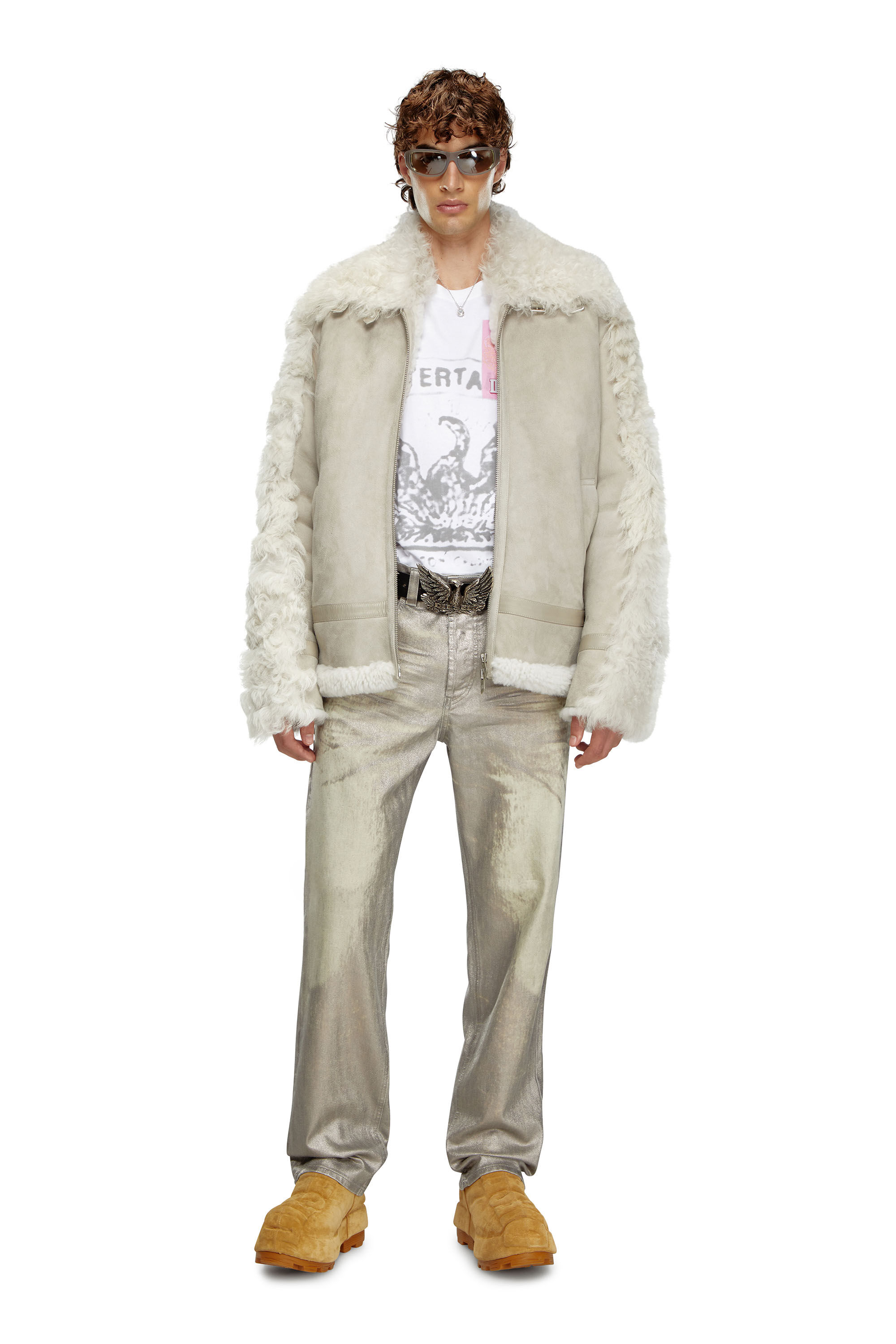 Diesel - Man's Regular Jeans 2024 D-Macs 0CBCZ, Grey - 1