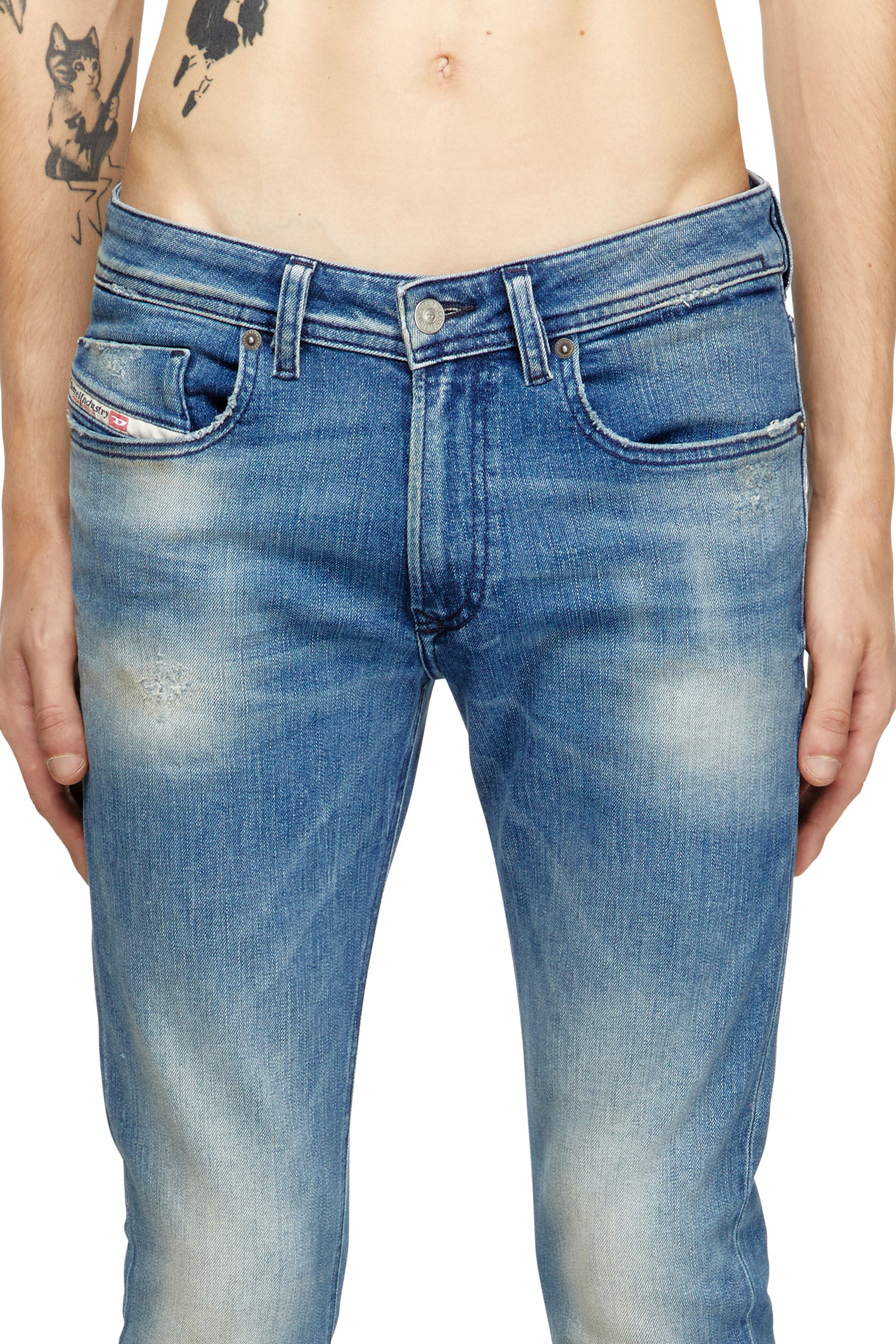 Diesel - Man's Skinny Jeans 1979 Sleenker 0DBDR, Medium blue - 5