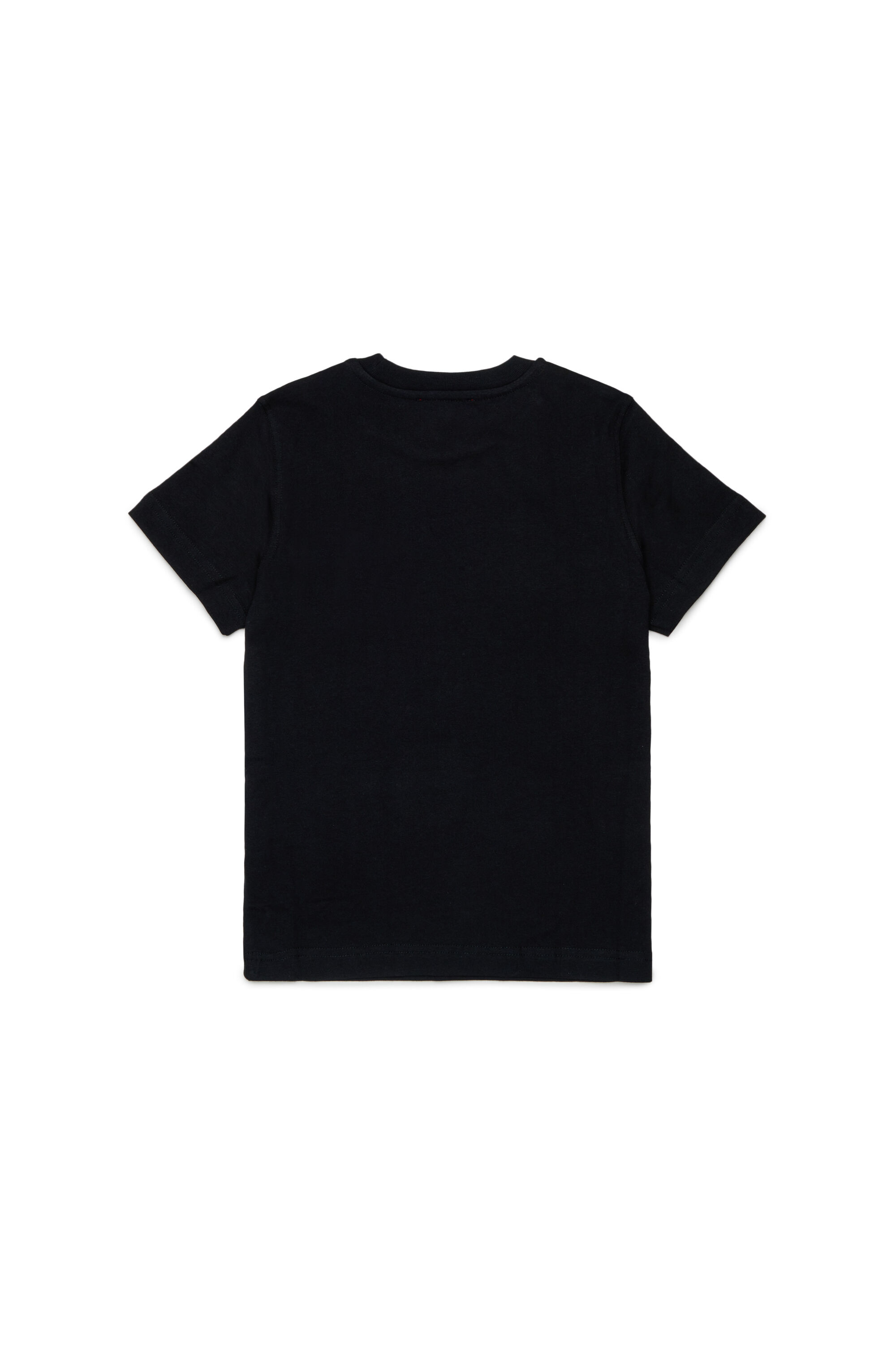 Diesel - TJUSTR7, Man's Cotton T-shirt with small Biscotto logo in Black - 2