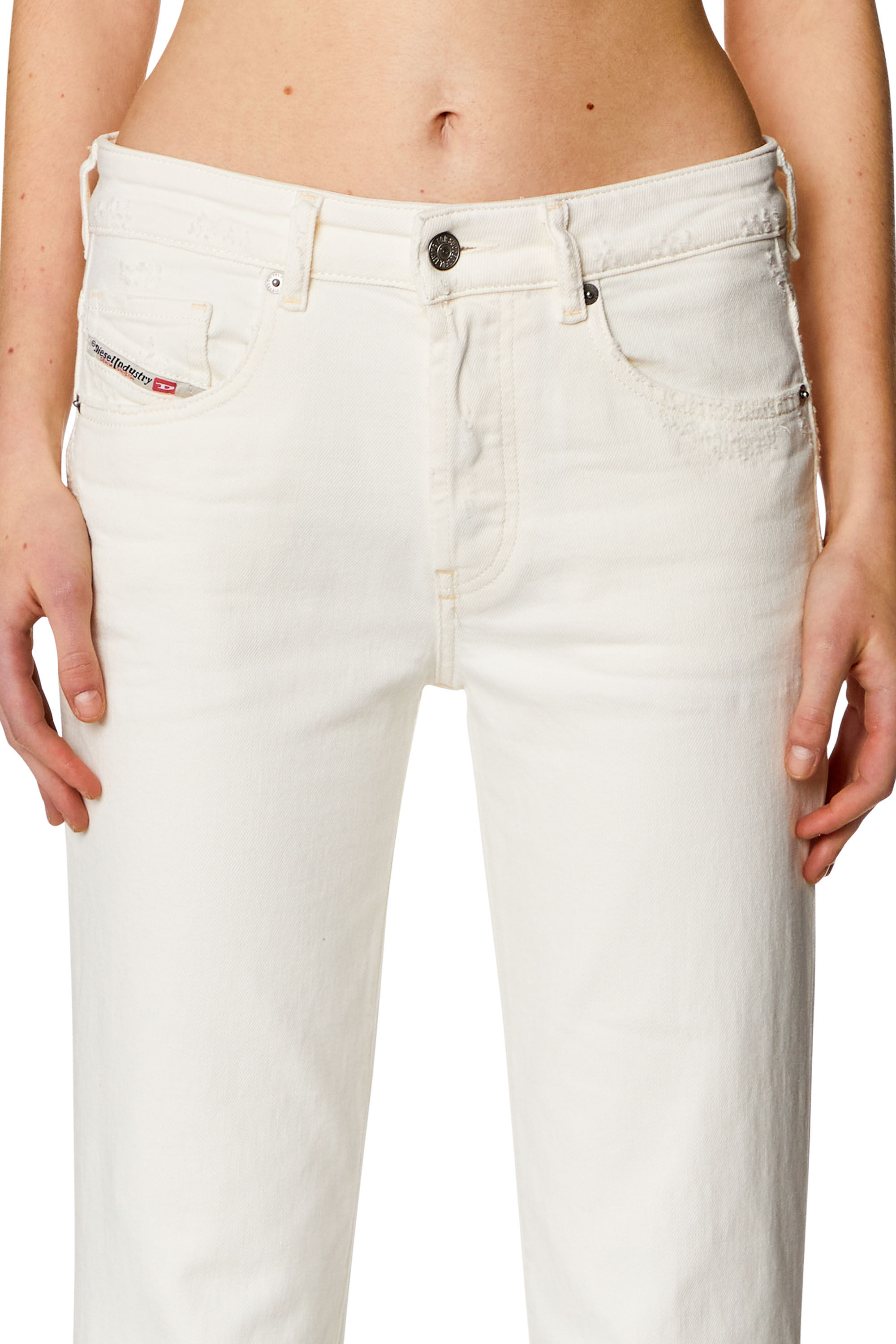 Diesel - Woman Straight Jeans 1989 D-Mine 09I15, White - Image 5