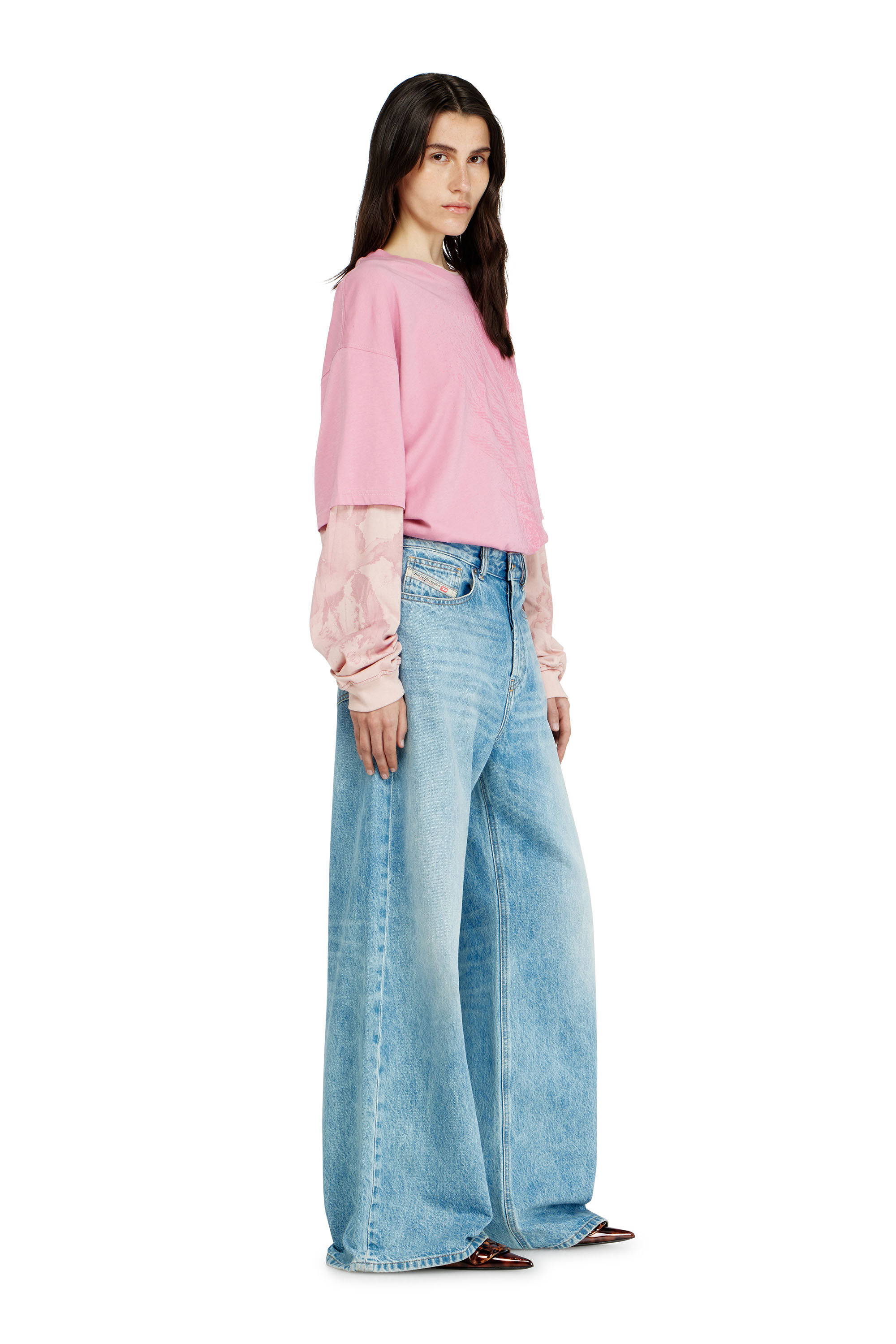 デコタイ Women's Relaxed Jeans | Light blue | Diesel 1996 D-Sire