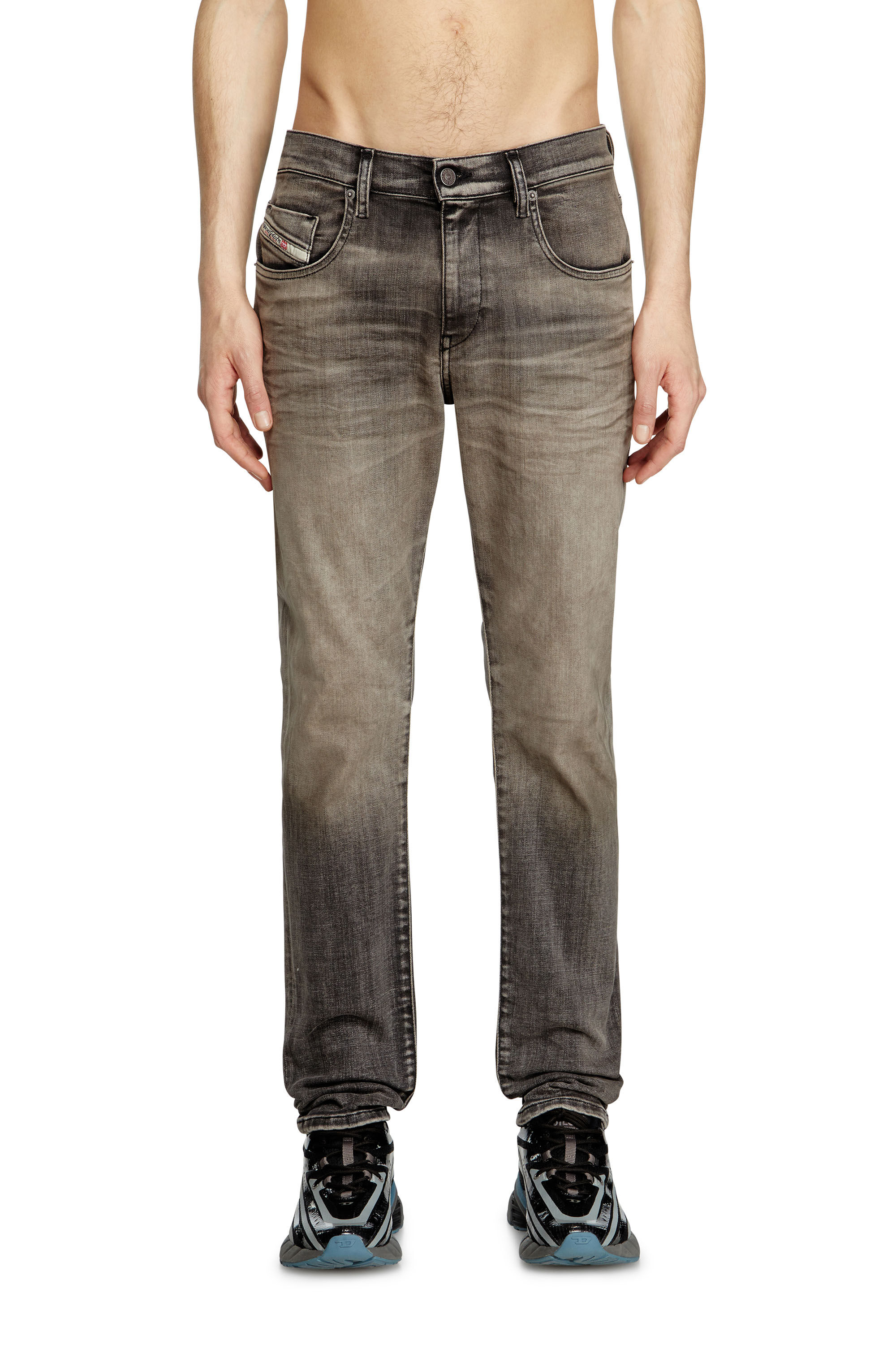 Diesel - Man's Slim Jeans 2019 D-Strukt 09L39, Light Grey - 3