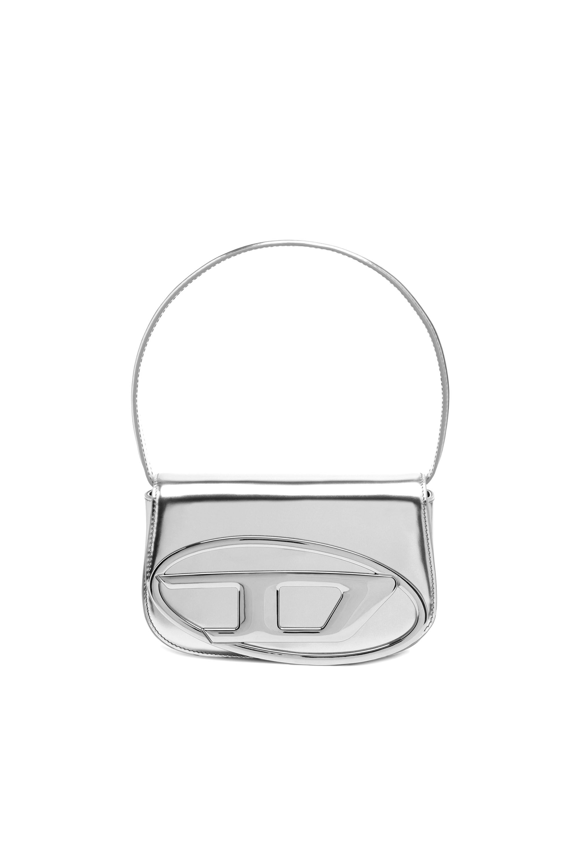 Women's 1DR-Iconic shoulder bag in mirrored leather | Silver | Diesel