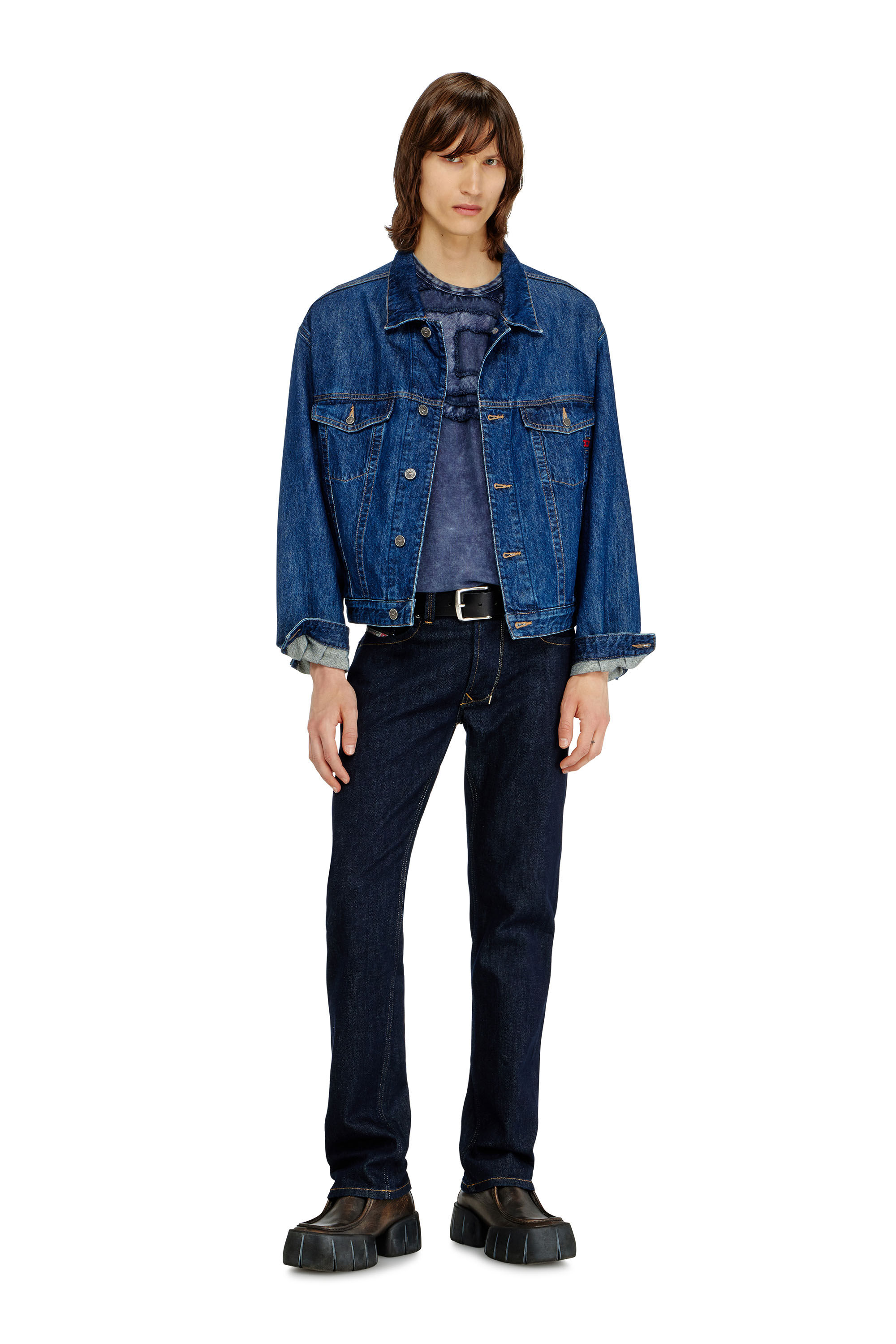 Men's Regular Jeans | Dark Blue | Diesel 1985 Larkee