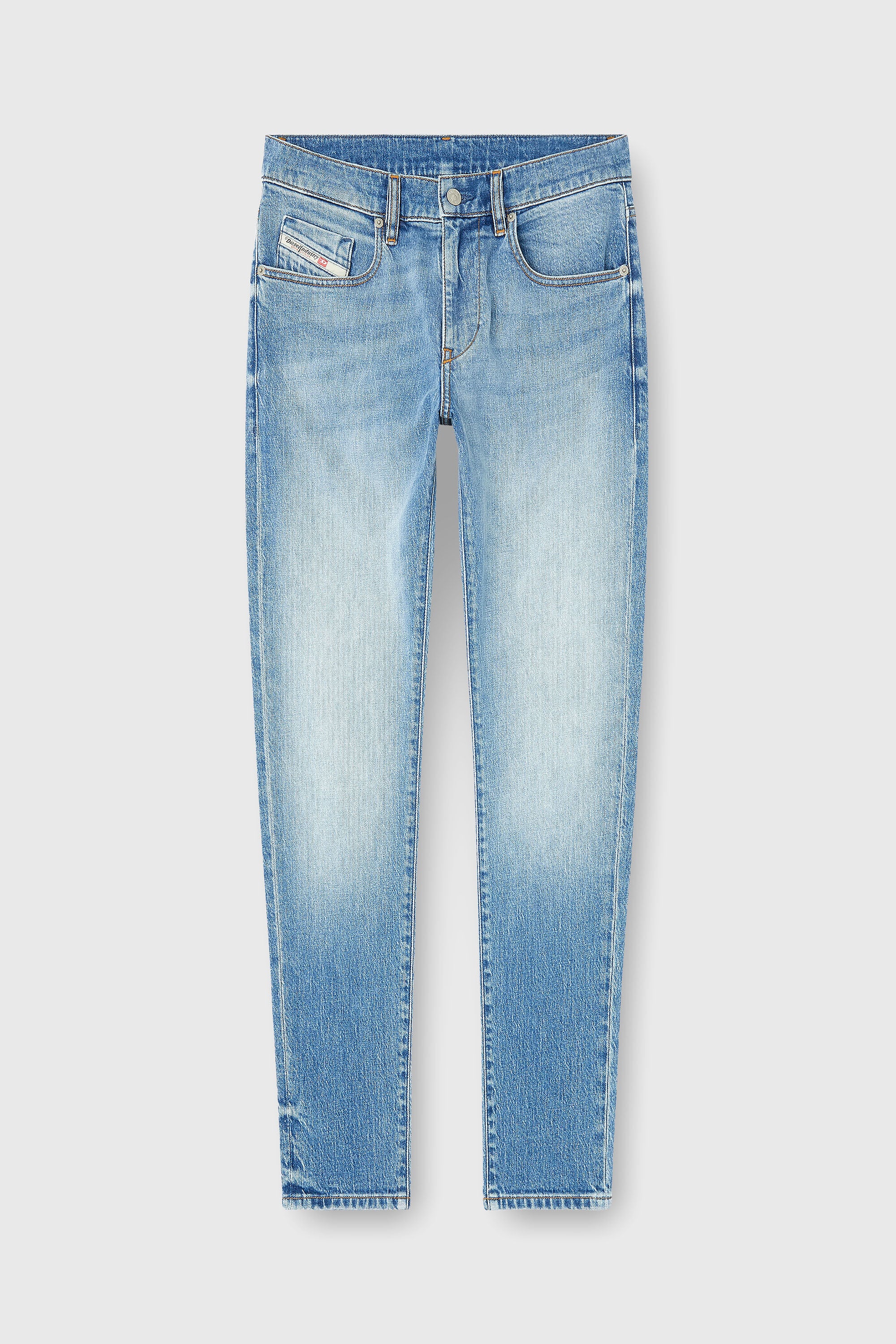 Diesel - Man's Slim Jeans 2019 D-Strukt 0ADBK, Light Blue - 4