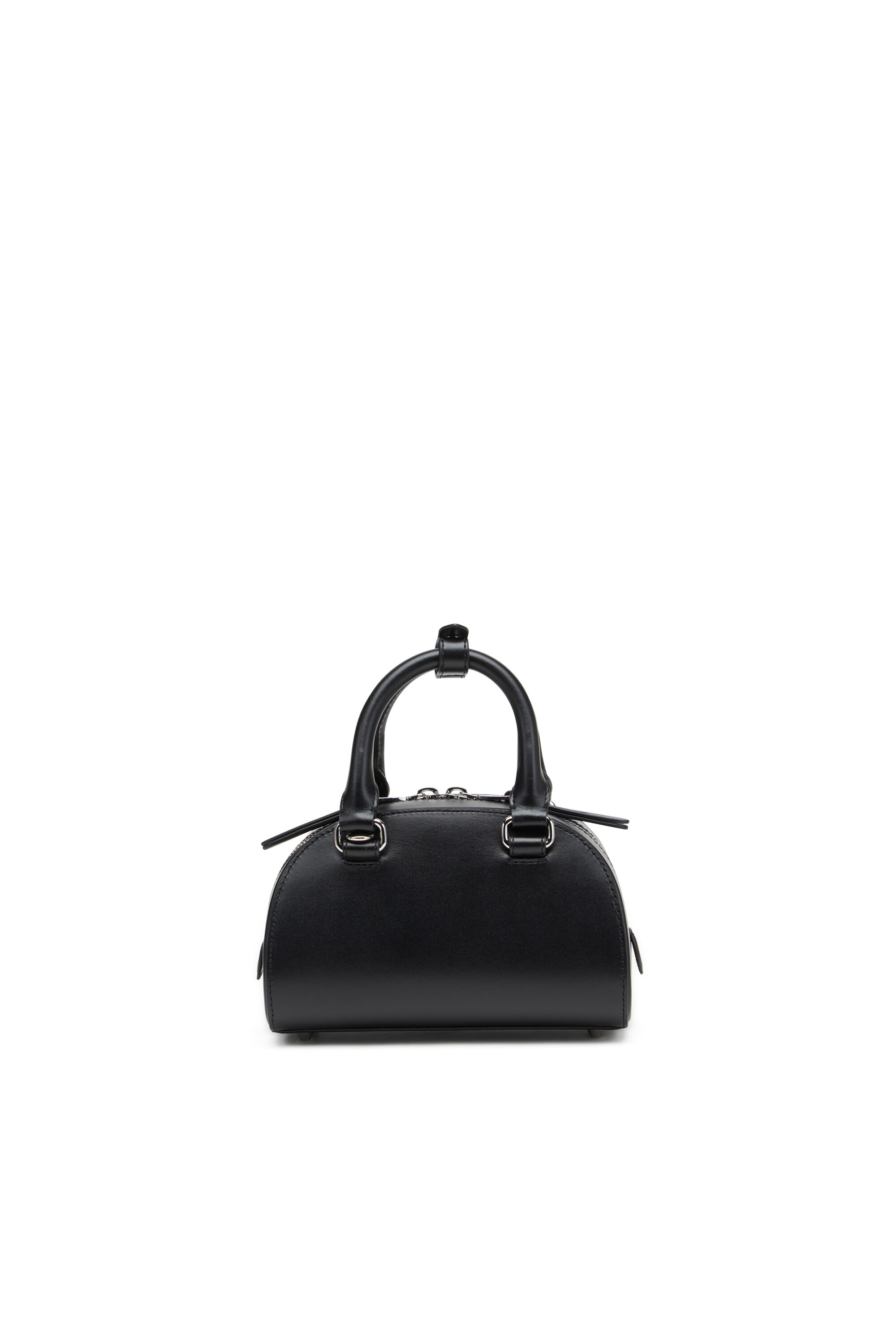 Diesel - 1DR DOME CROSSBODY, Woman's Leather mini bowling bag in Black - 3