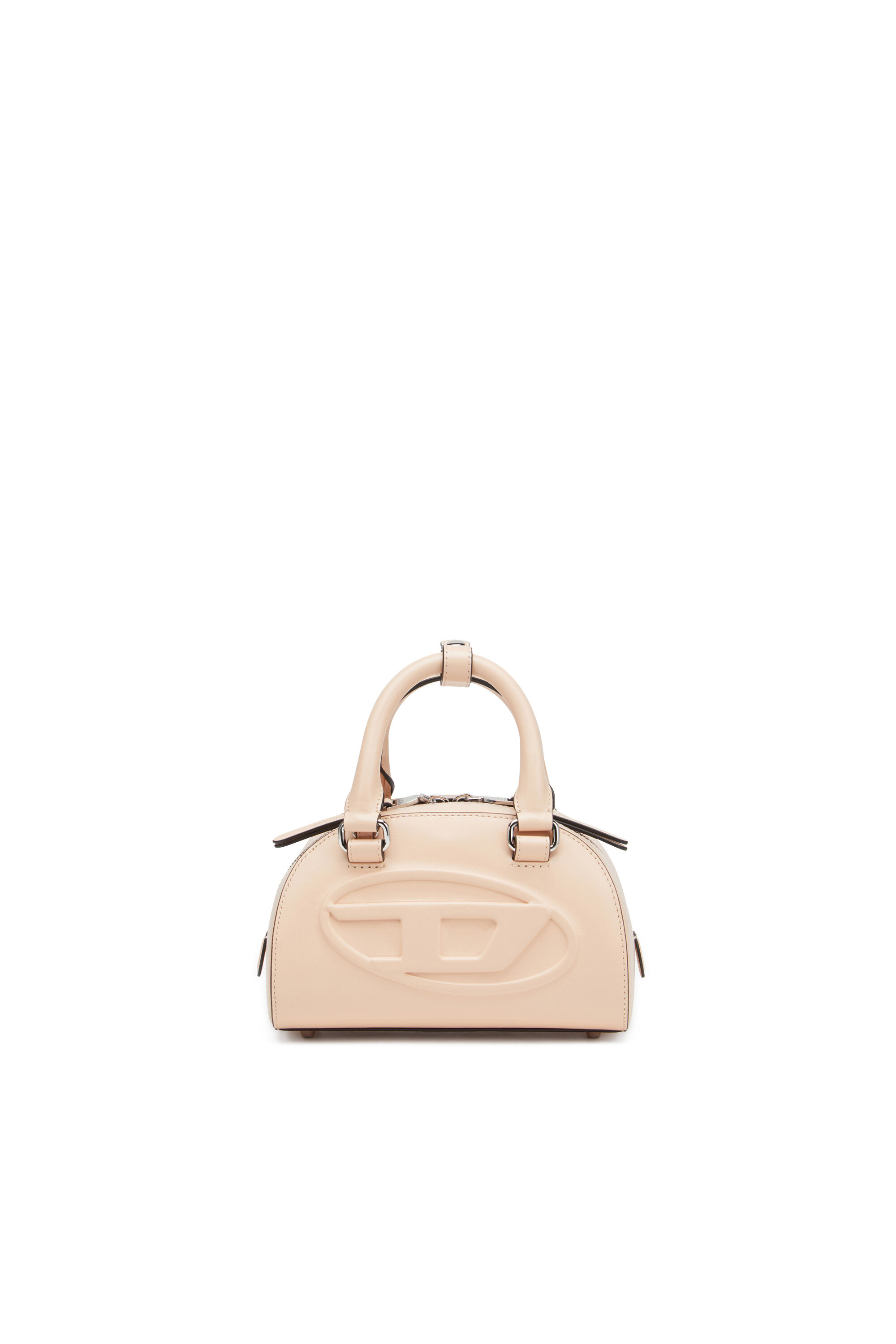 Diesel - 1DR DOME CROSSBODY, Woman's Leather mini bowling bag in Pink - 1
