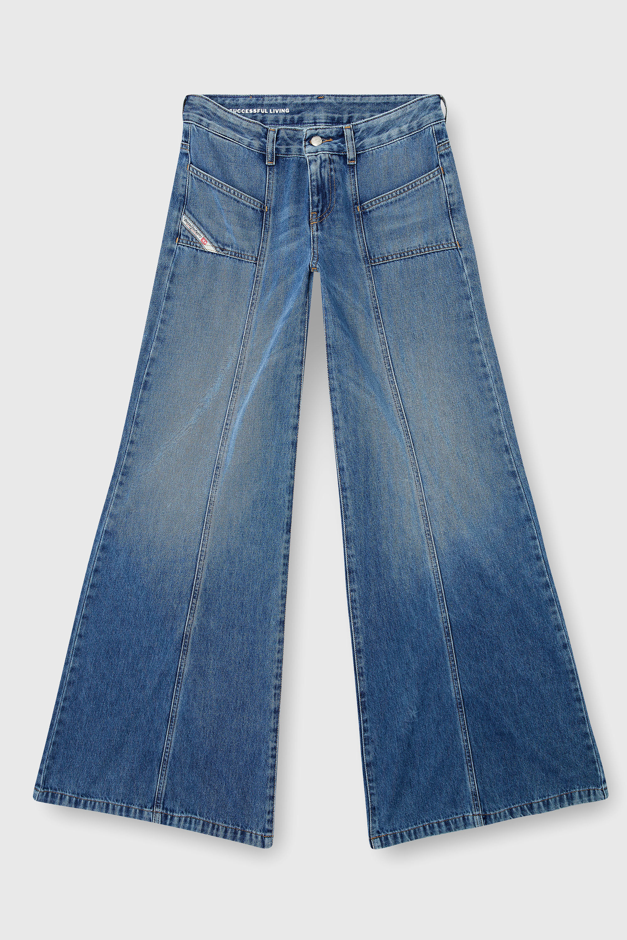 Women's Flare Jeans | Low Waist D-Akii | Medium blue | Diesel RO