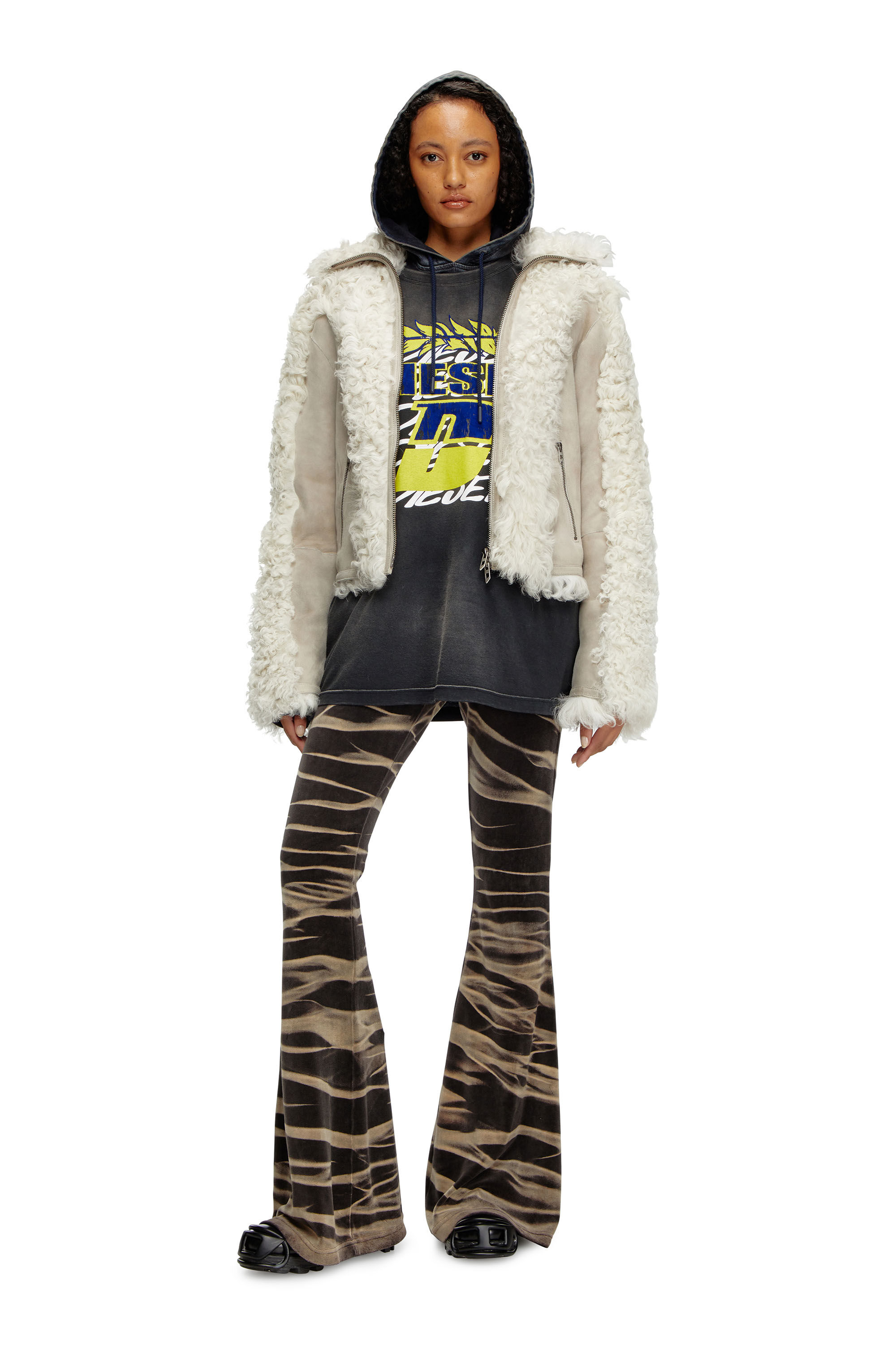 Diesel shearling jacket hot sale