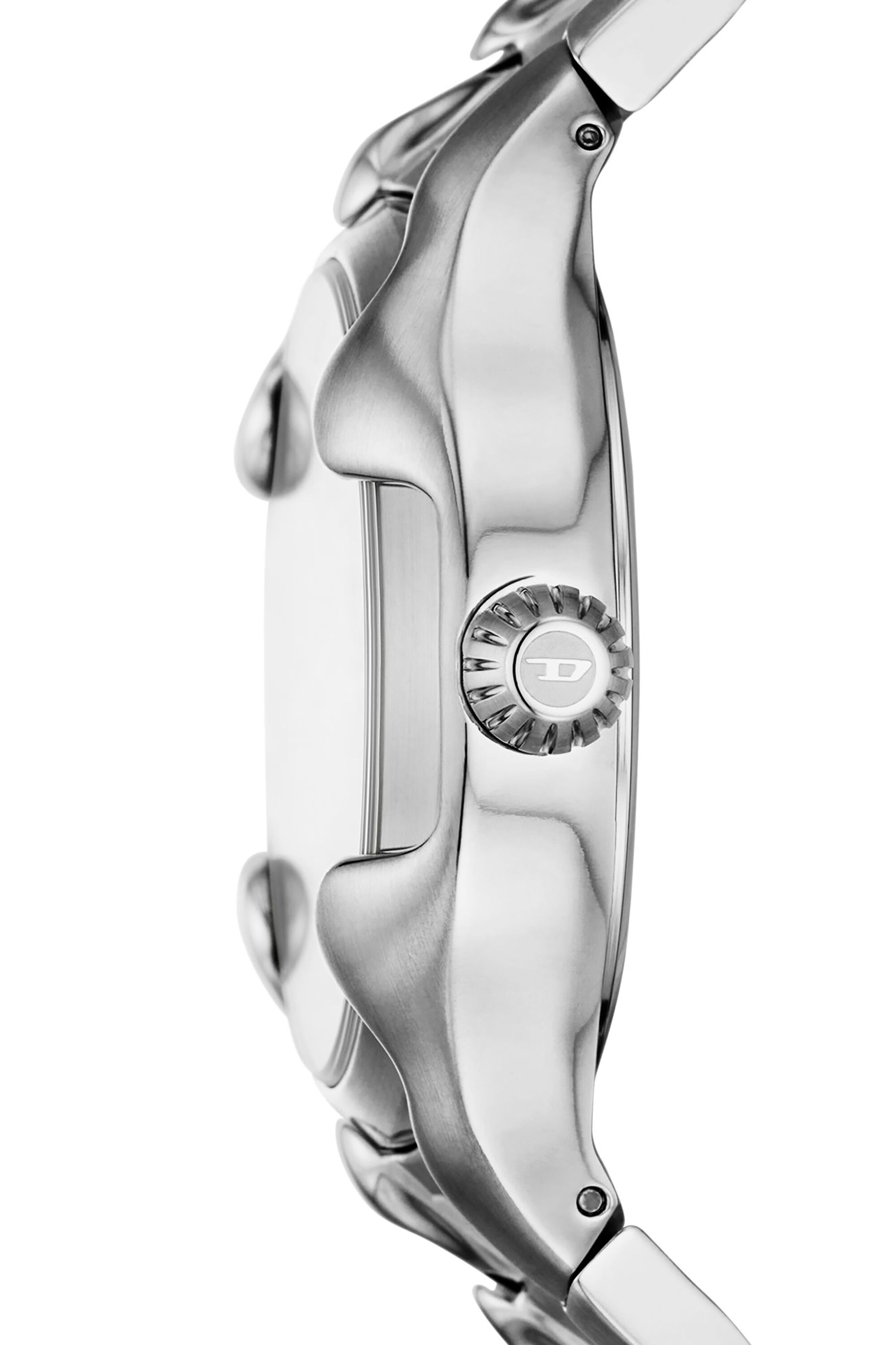 【美品】DIESEL ディーゼル シルバー VERT 腕時計 DZ2185 Men's Vert Three-Hand Date Stainless Steel Watch | Silver | Diesel RO