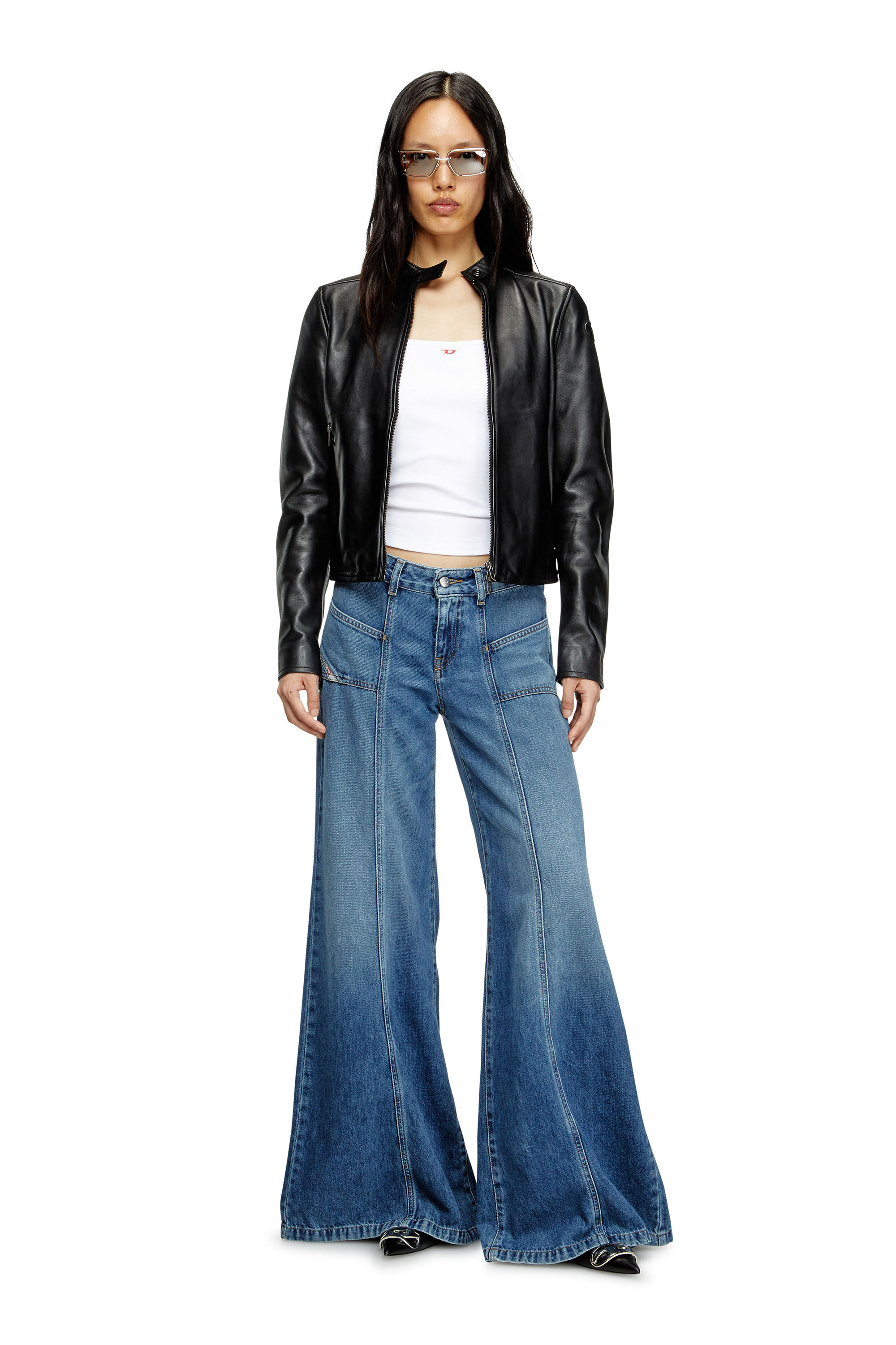 パンツ archive 90s diesel stripe clash denim 1996 D-Sire Women: Low waist, 90's cargo Jeans, Black | Diesel