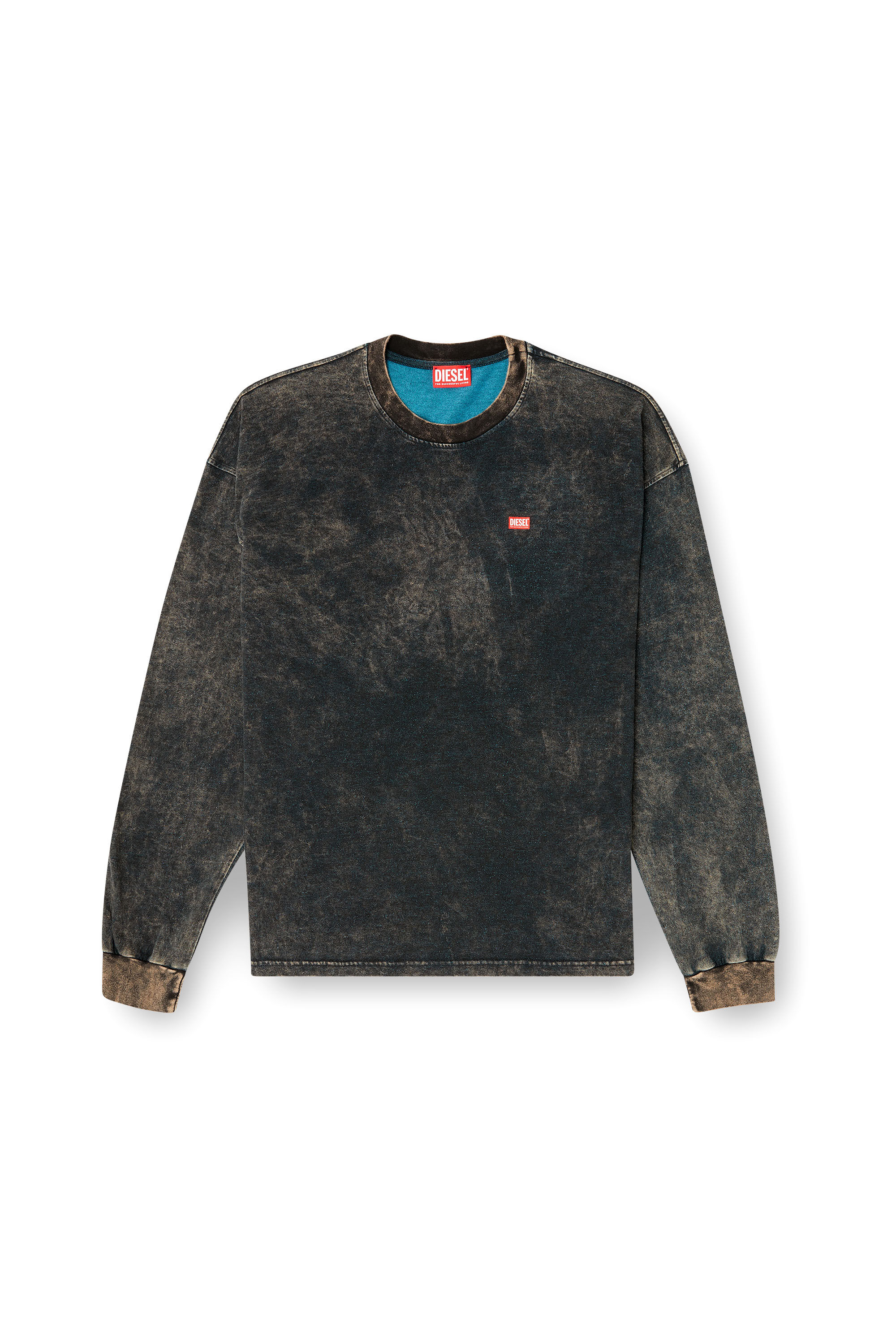 Diesel - T-BOXT-LS-T3, Man's Cotton long sleeve T-shirt in Black - 2