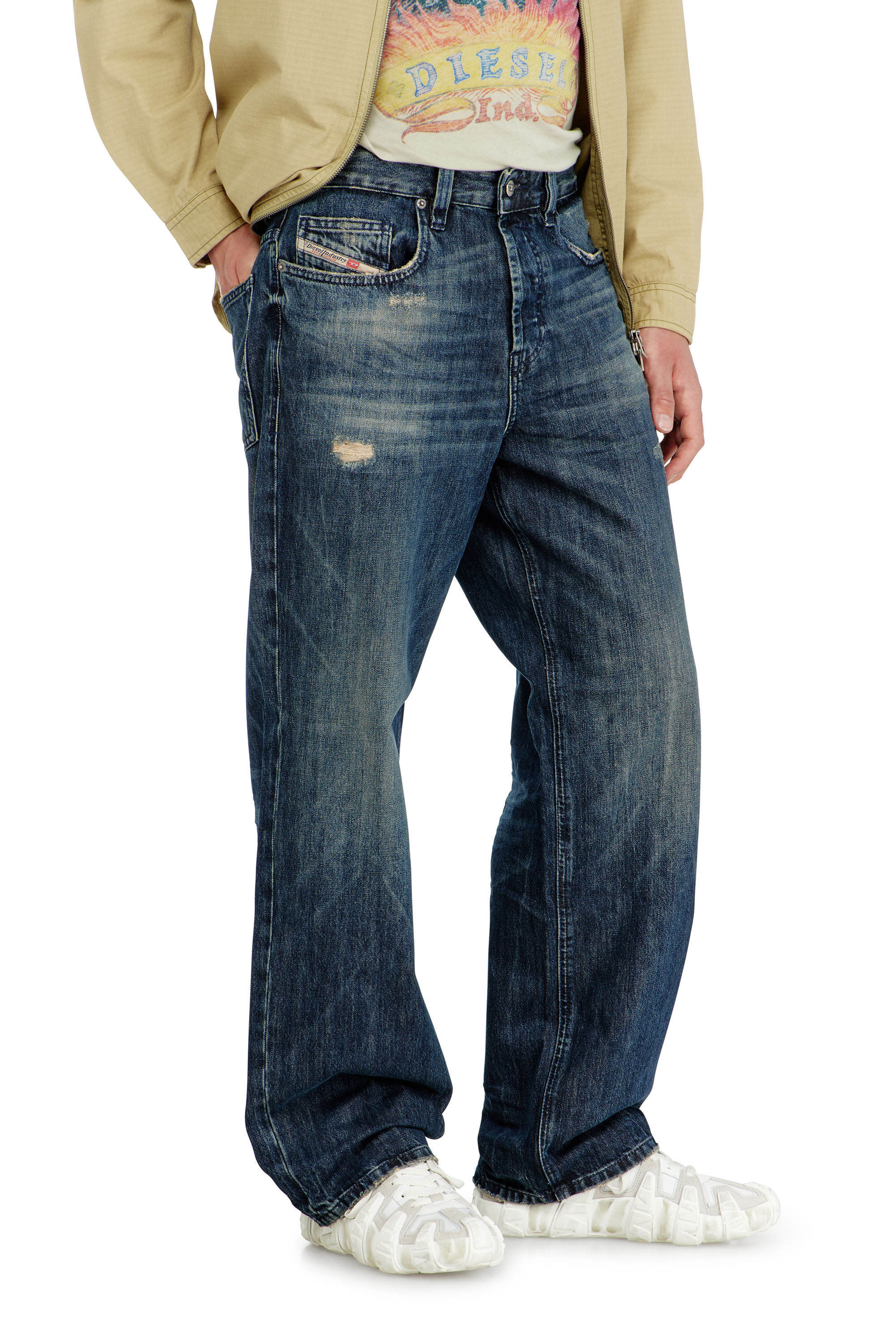Diesel - Man's Relaxed Jeans 2001 D-Macro 0ADBZ, Dark Blue - 7