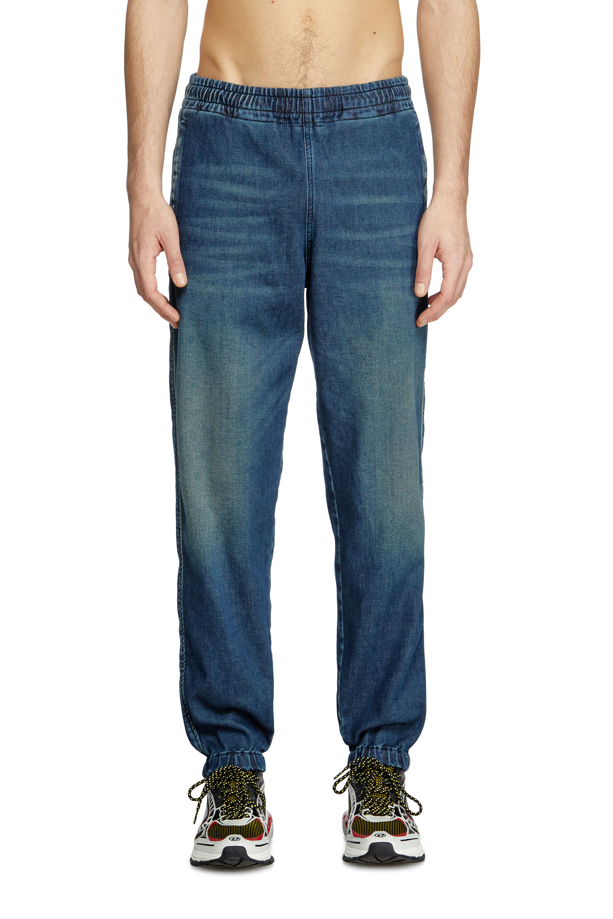 Diesel - Unisex's Slim D-Labb Track denim 09L75, Medium blue - 3