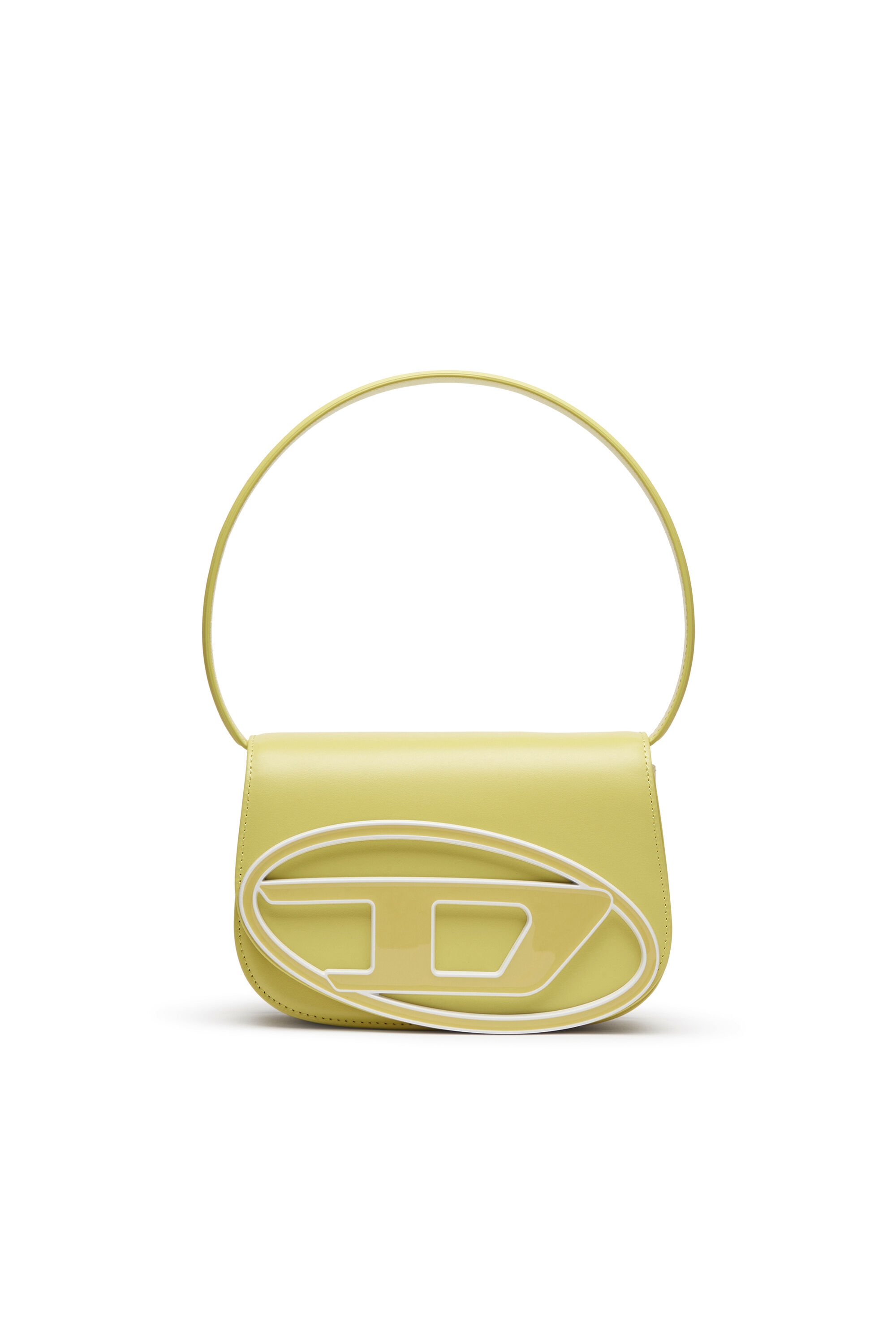 Diesel - 1DR, Woman 1DR-Iconic shoulder bag in pastel leather in Yellow - Image 1