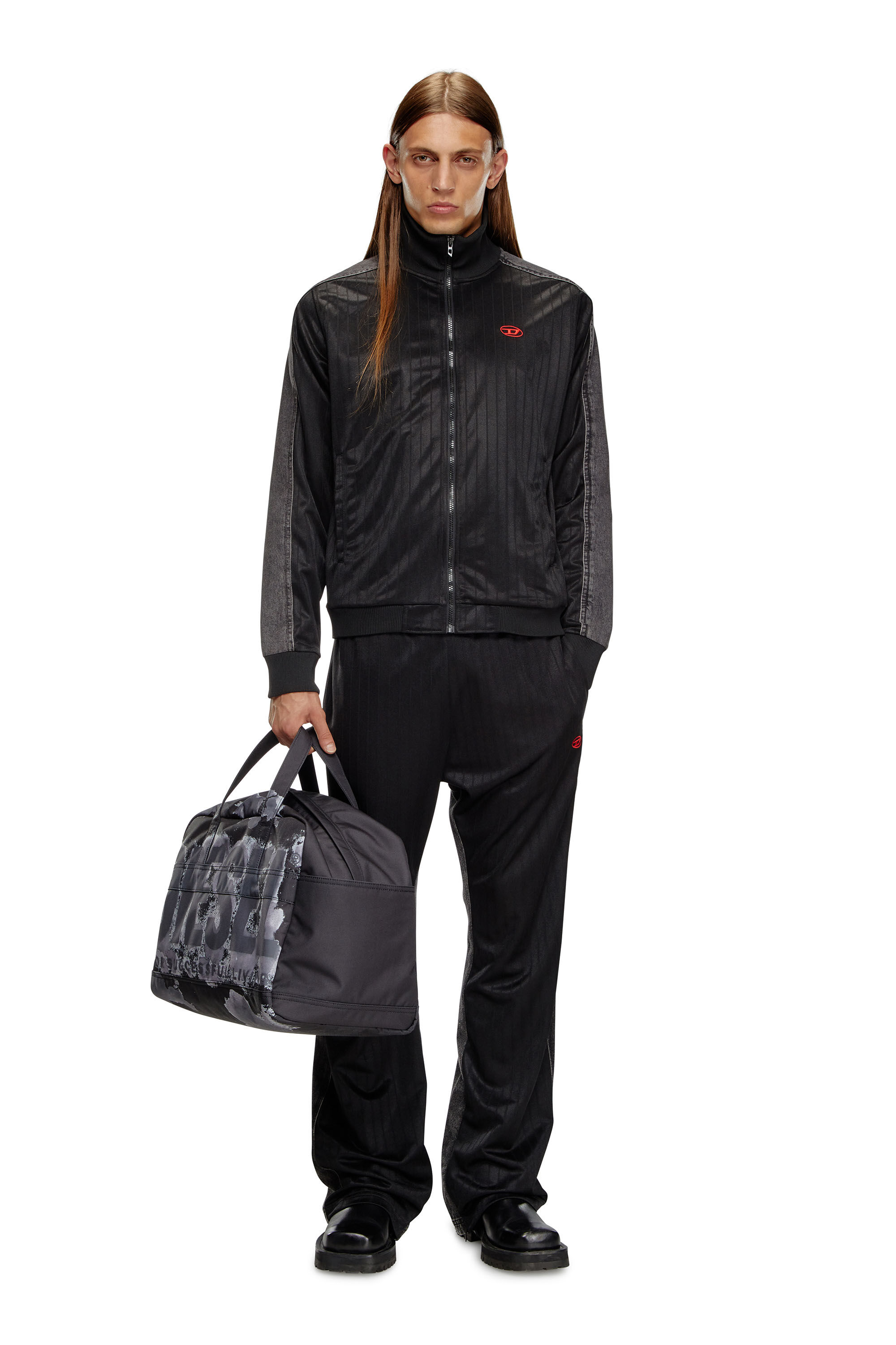 Diesel - RAVE DUFFLE L X, Black/Grey - Image 6