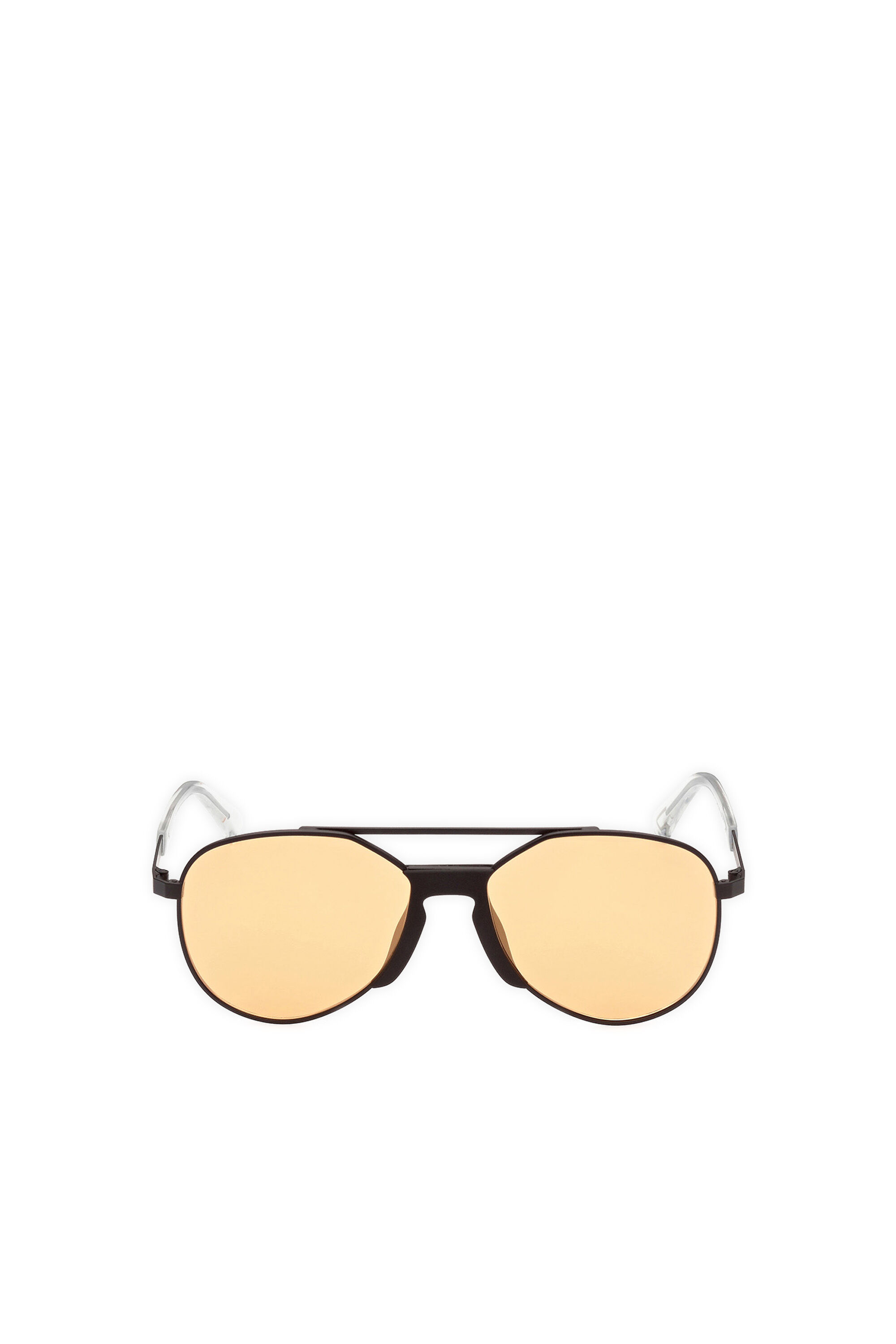 Diesel - DL0339, Man's Sunglasses Reinvented aviator shape in Black/Yellow - 1