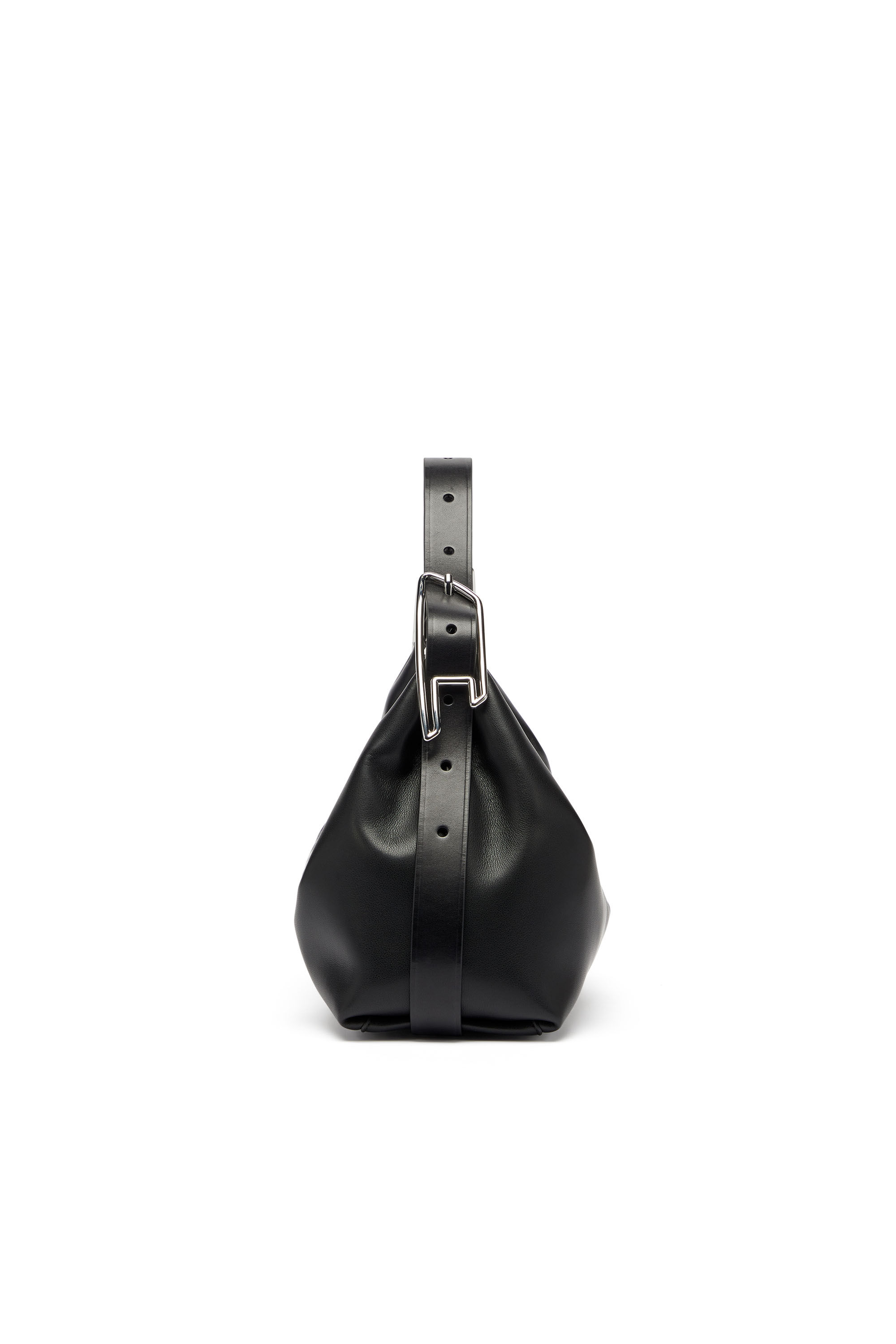 Diesel - D-LINE SHOULDER, Woman's D-Line-Leather shoulder bag in Black - 5