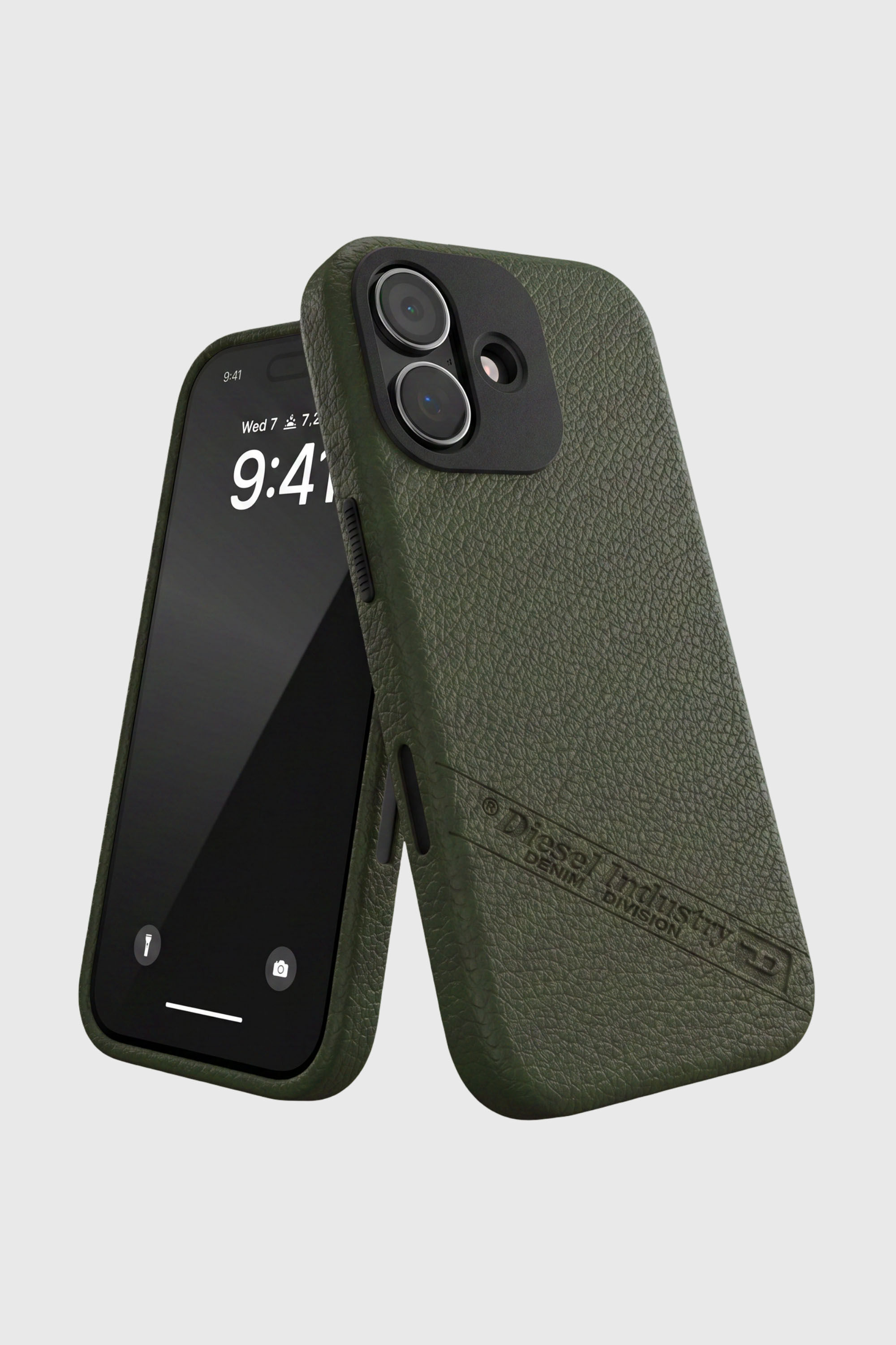Diesel - 60646 MOULDED CASE, Unisex's Flag D case with MagSafe for iPhone 17 in Dark Green - 6