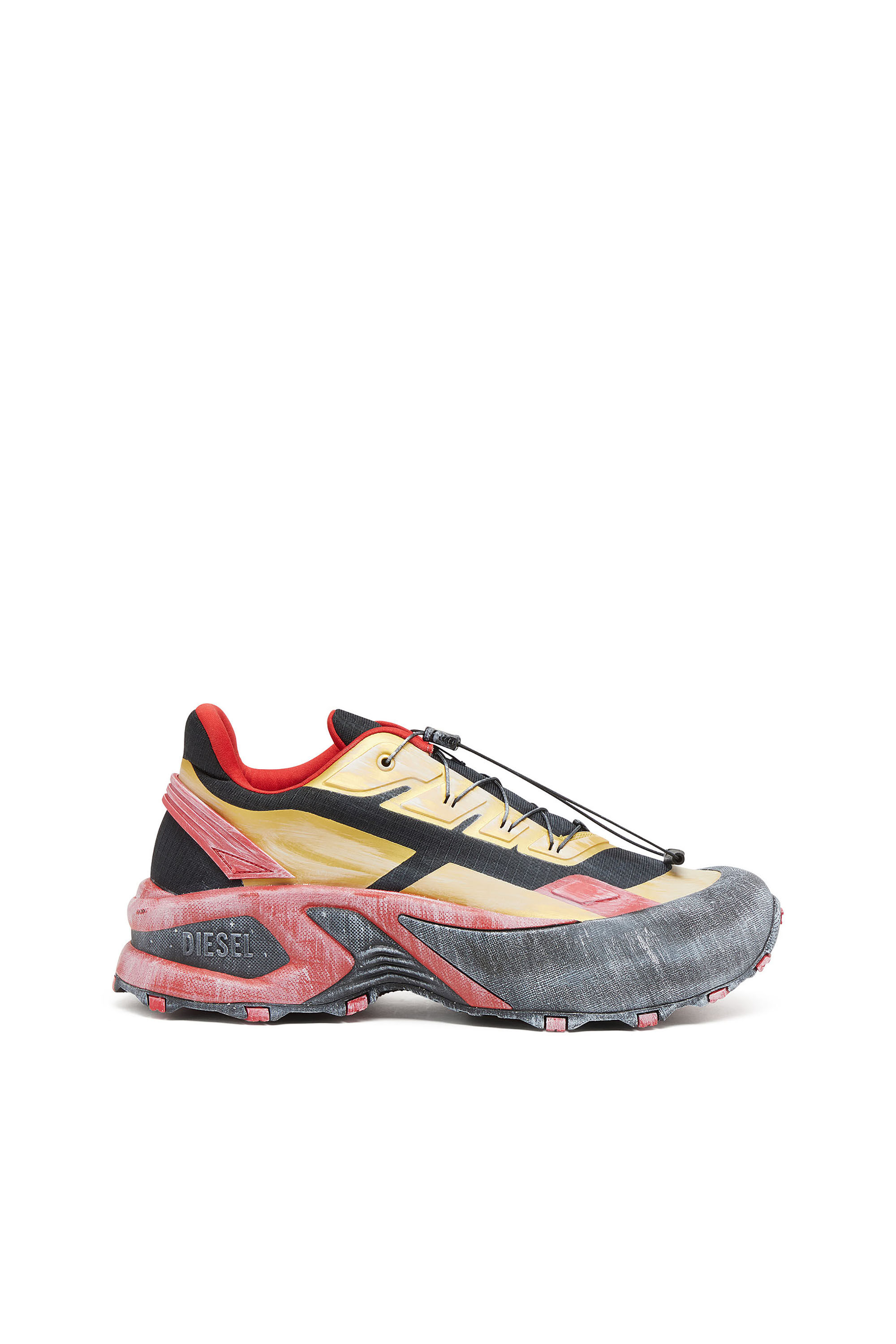 Men's D-Cage-Distressed chunky sneakers in ripstop | Multicolor