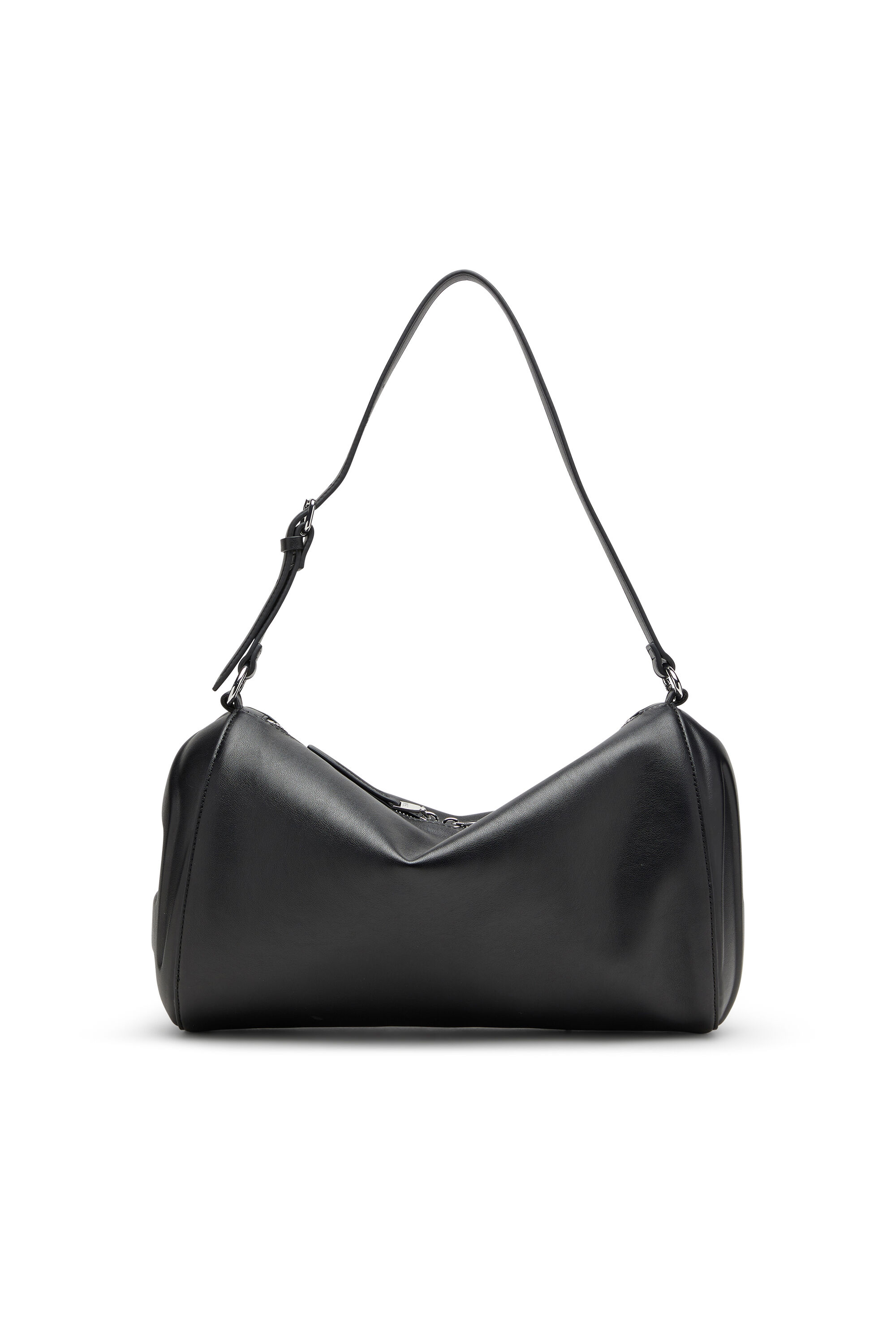 Diesel - LOAD-D SHOULDER BAG X, Unisex's Load-D-Shoulder bag with hard-shell logo sides in Black - 1