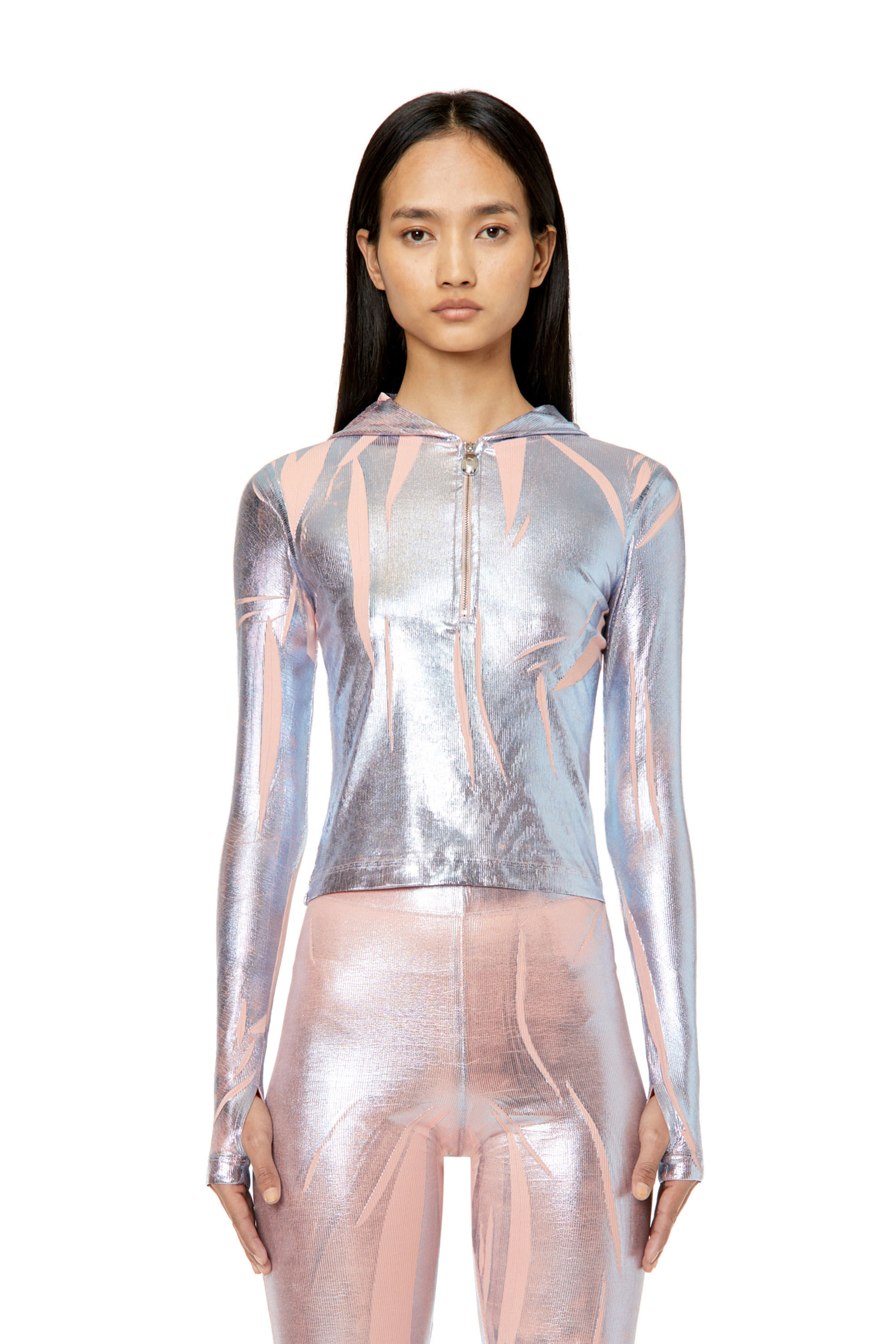 Diesel - T-CLED-HOOD, Silver - Image 3