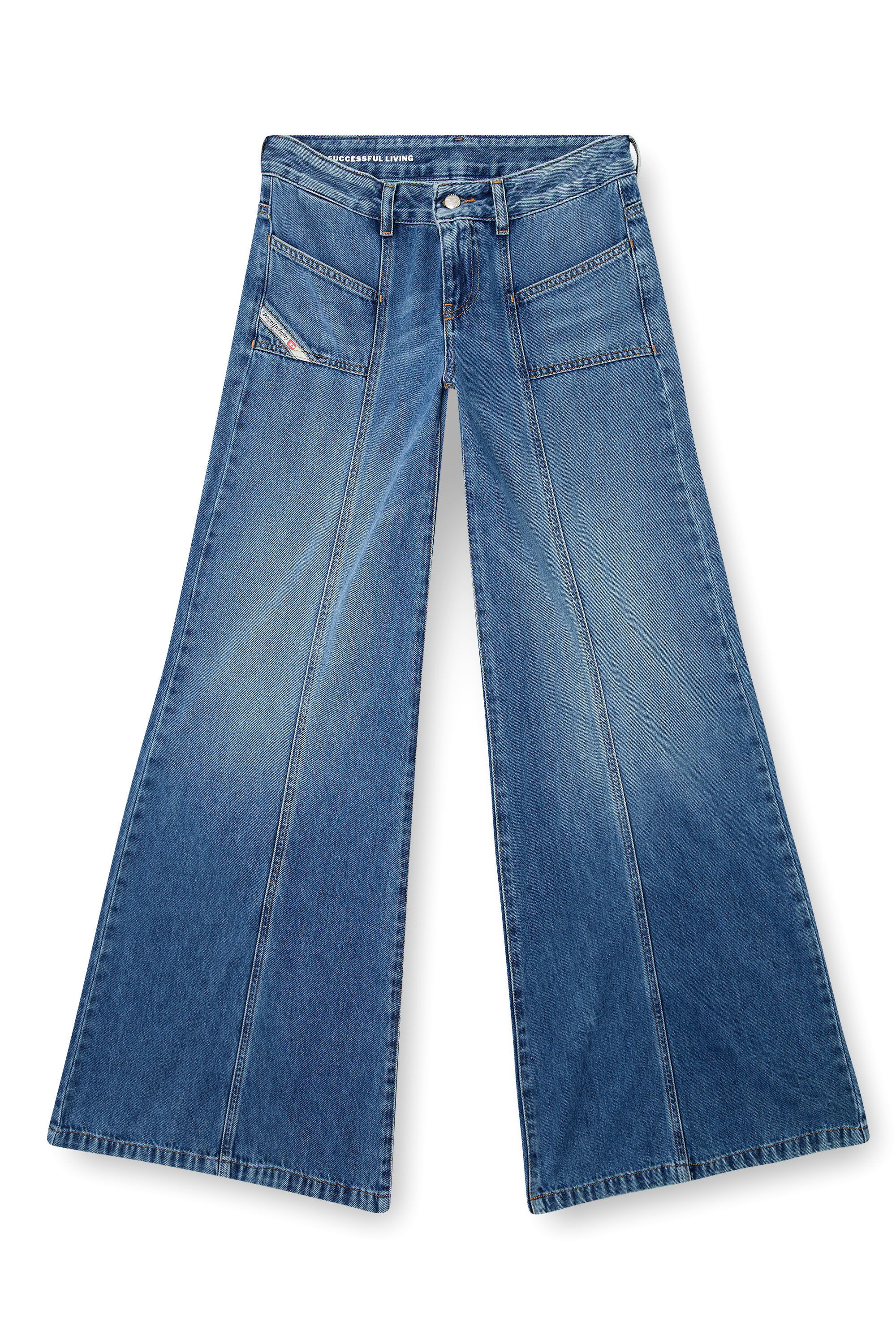 パンツ archive 90s diesel stripe clash denim 1996 D-Sire Women: Low waist, 90's cargo Jeans, Black | Diesel