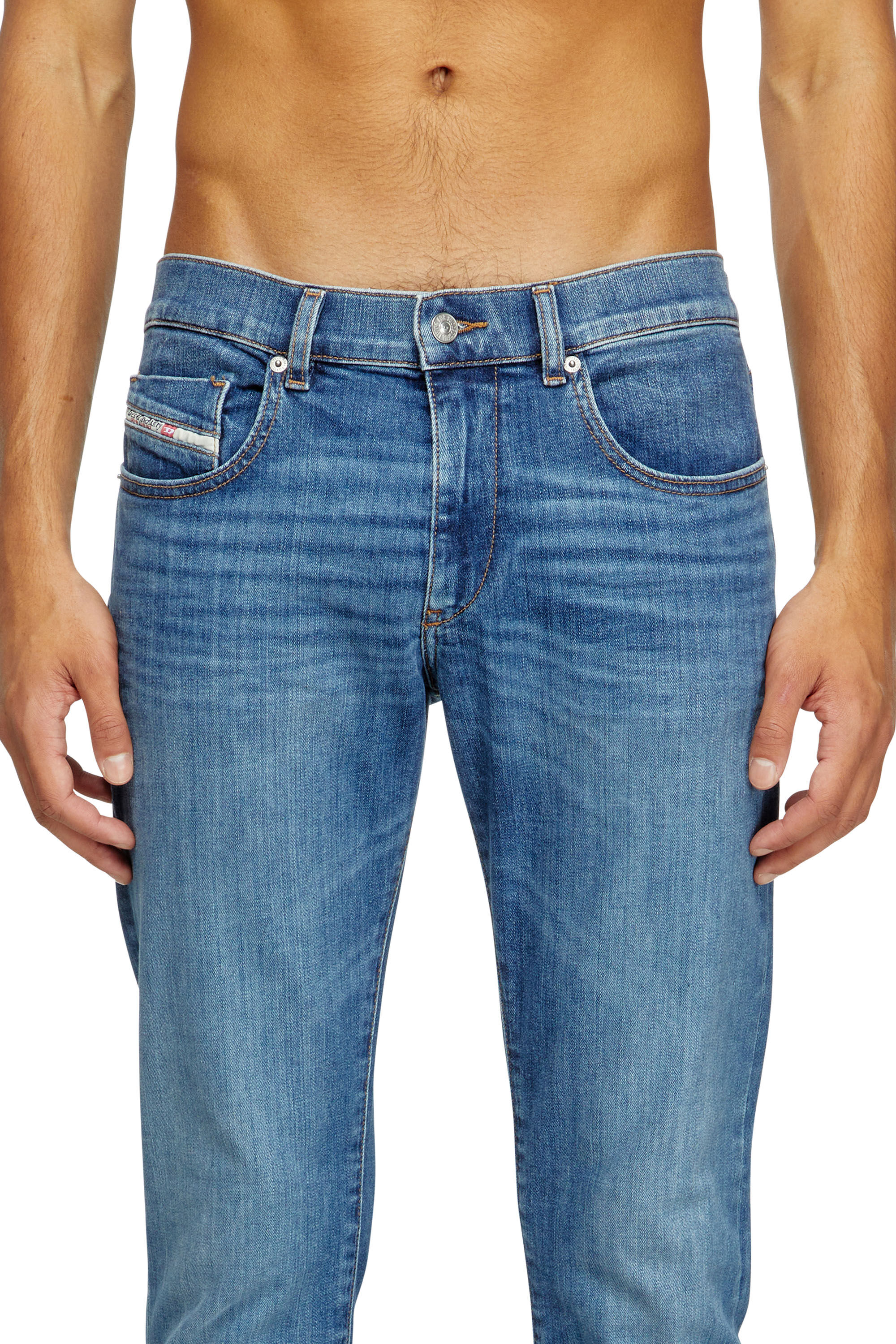 Diesel - Man's Slim Jeans 2019 D-Strukt 0KIAL, Light Blue - 5