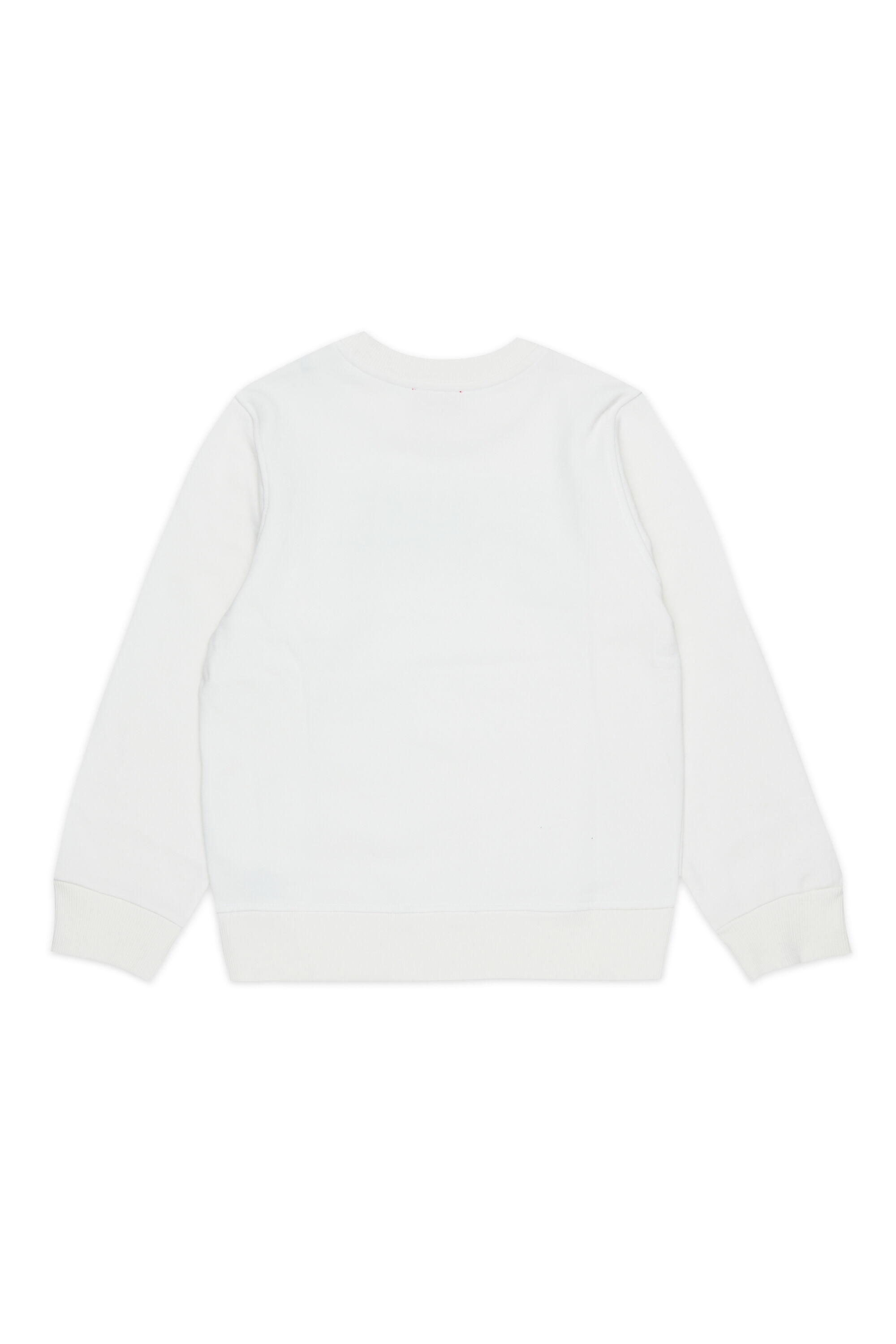 Diesel - SLOMIX, Man's Sweatshirt with distressed-effect logo in White - 2