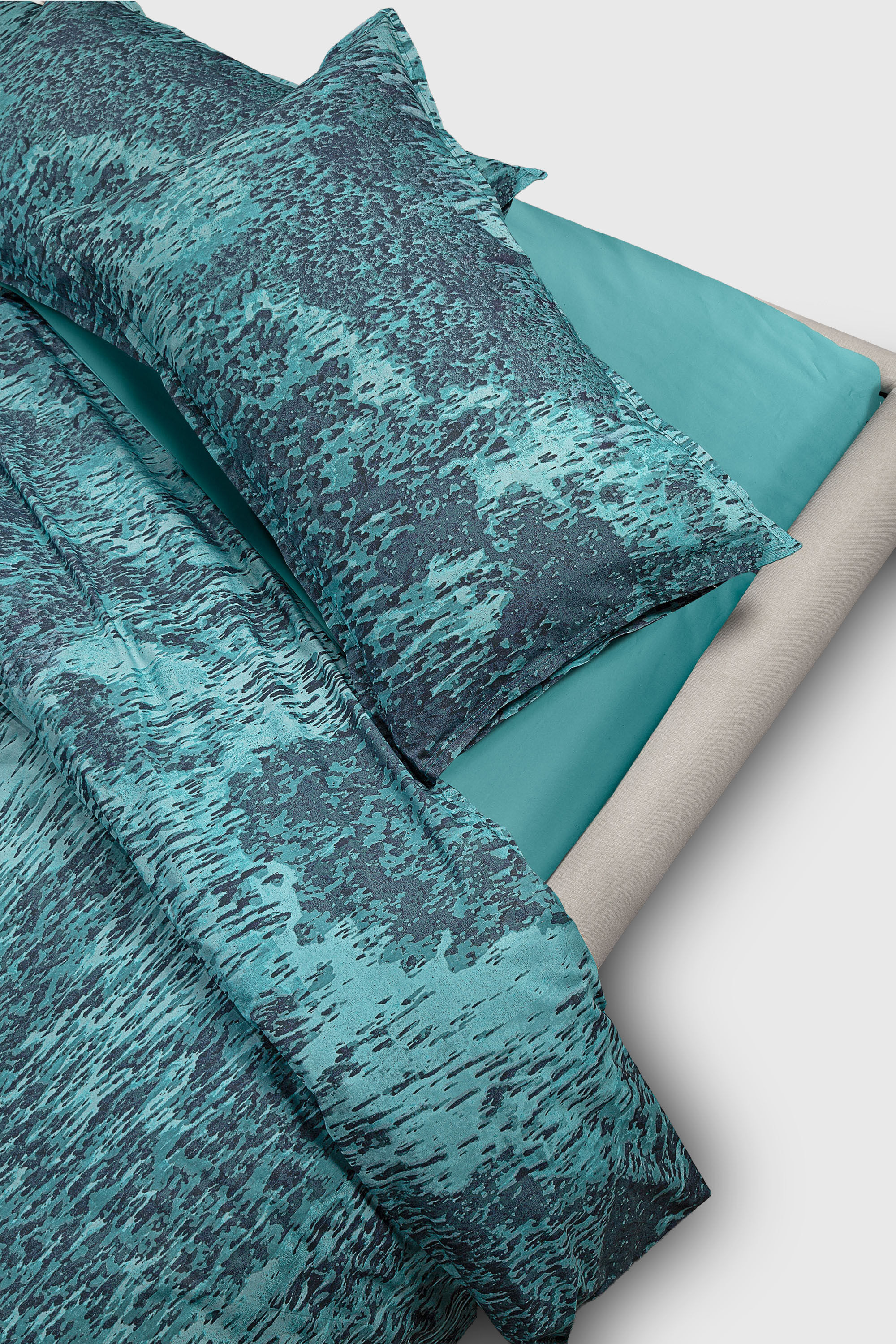 Diesel - 1015009 ACID RAIN - COTTON DUVET COVER O, Unisex's Cotton Duvet Cover in Water Green - 2