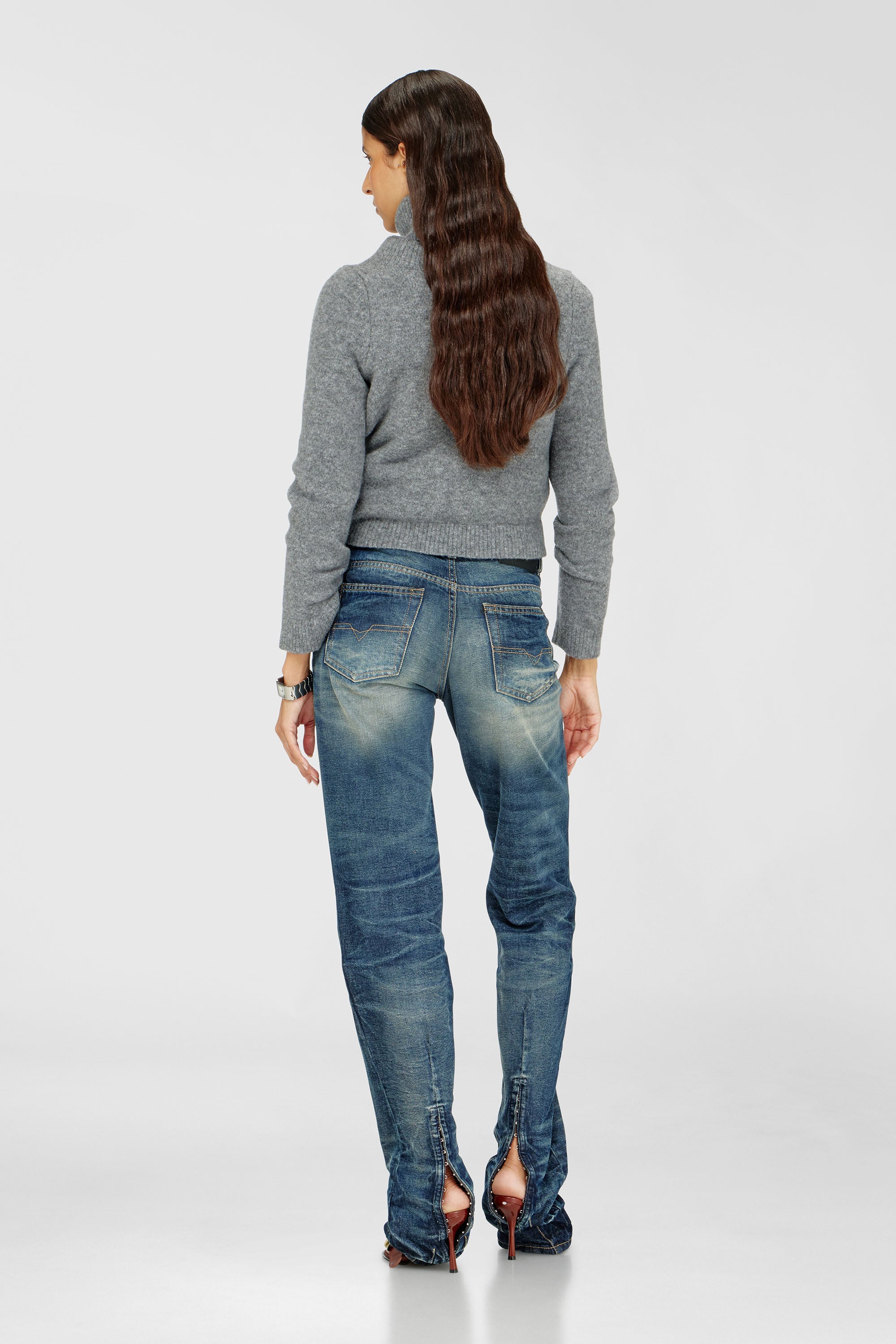 Diesel - Woman's Regular Jeans D-Heel 0DBFC, Medium blue - 3