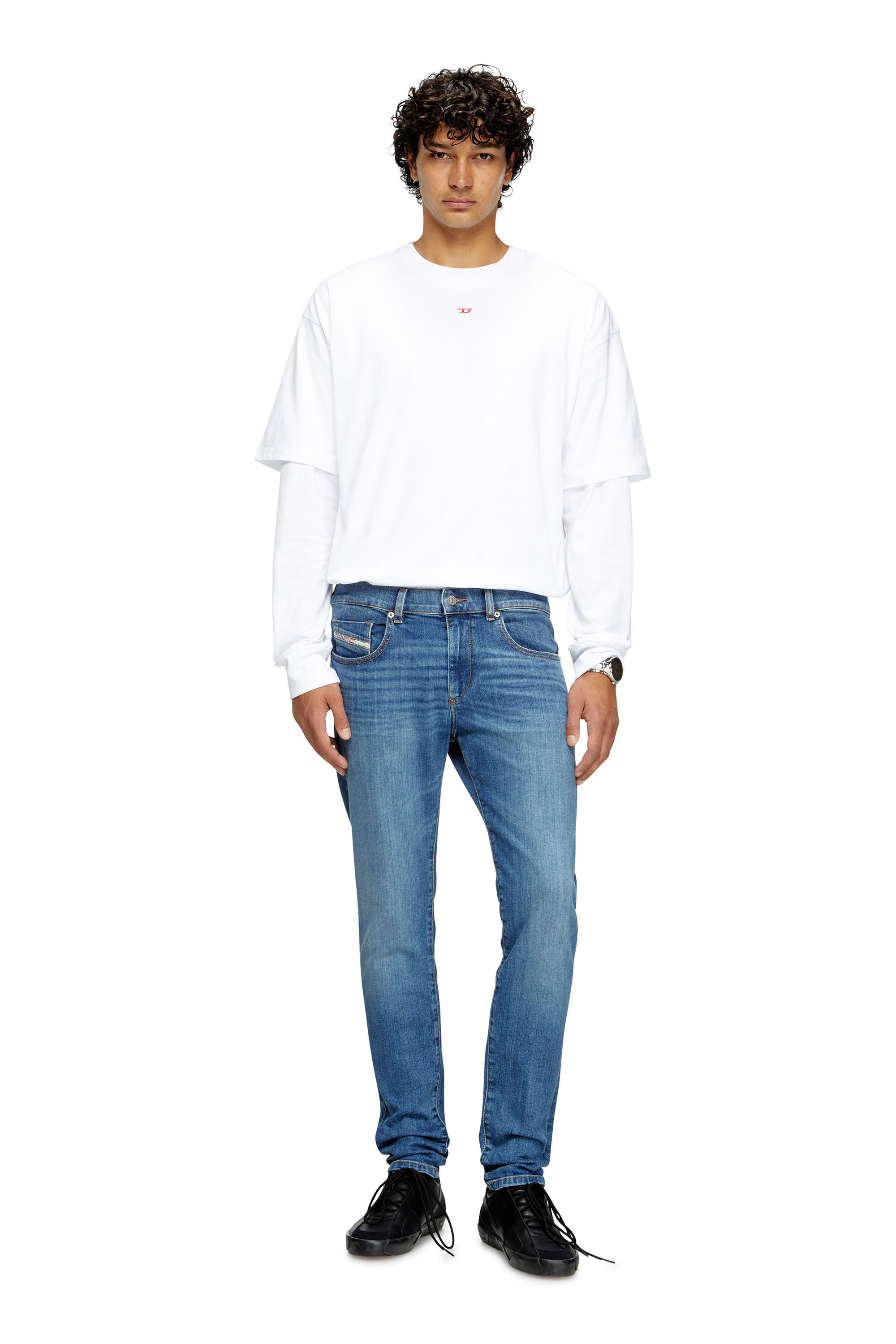 Diesel - Man's Slim Jeans 2019 D-Strukt 0KIAL, Light Blue - 1