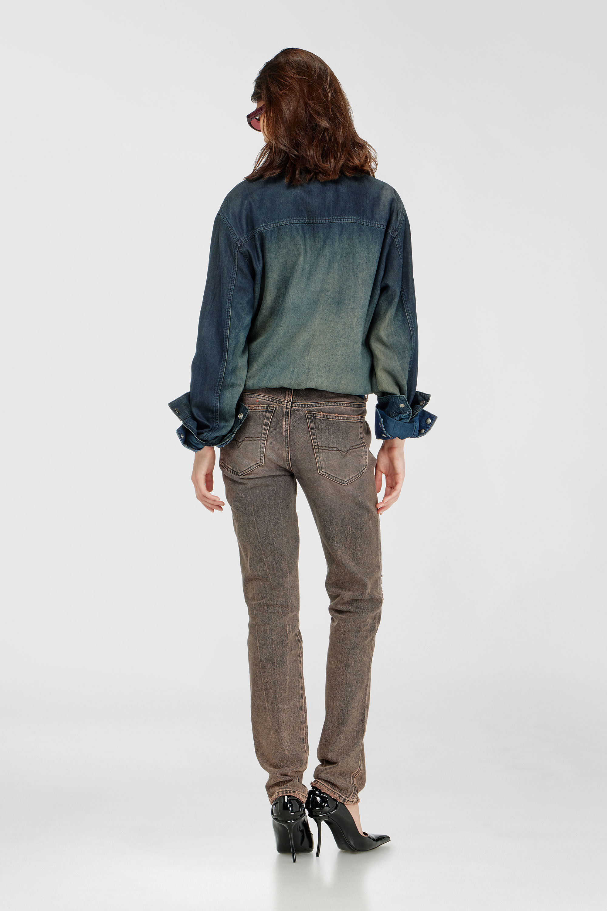 Diesel - Woman's Slim Jeans 1992 D-Jiann 09P45, Pink - 3