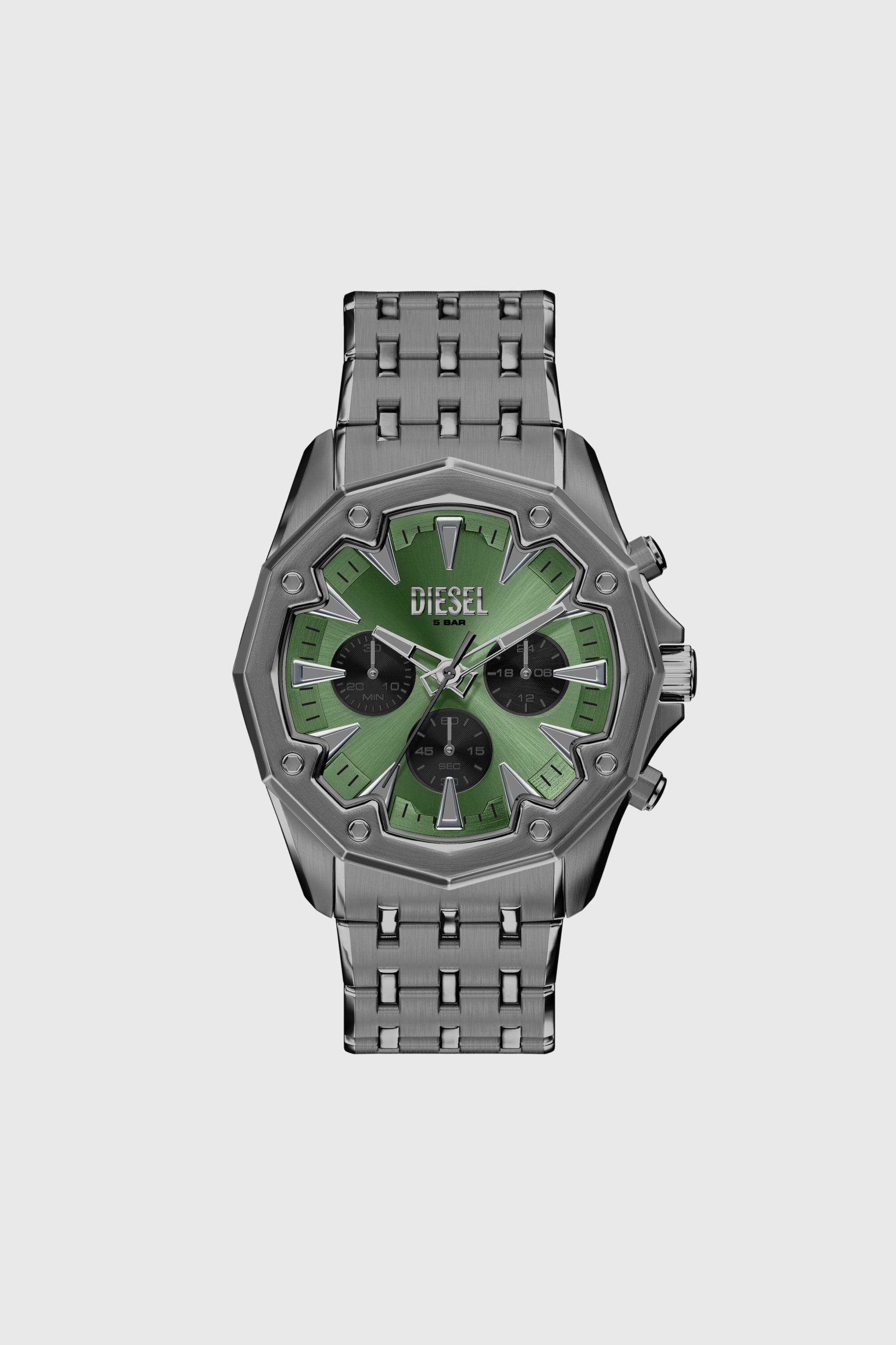 Diesel - DZ4711 WATCH, Man's Stinger gunmetal stainless steel watch in Dark grey - 1