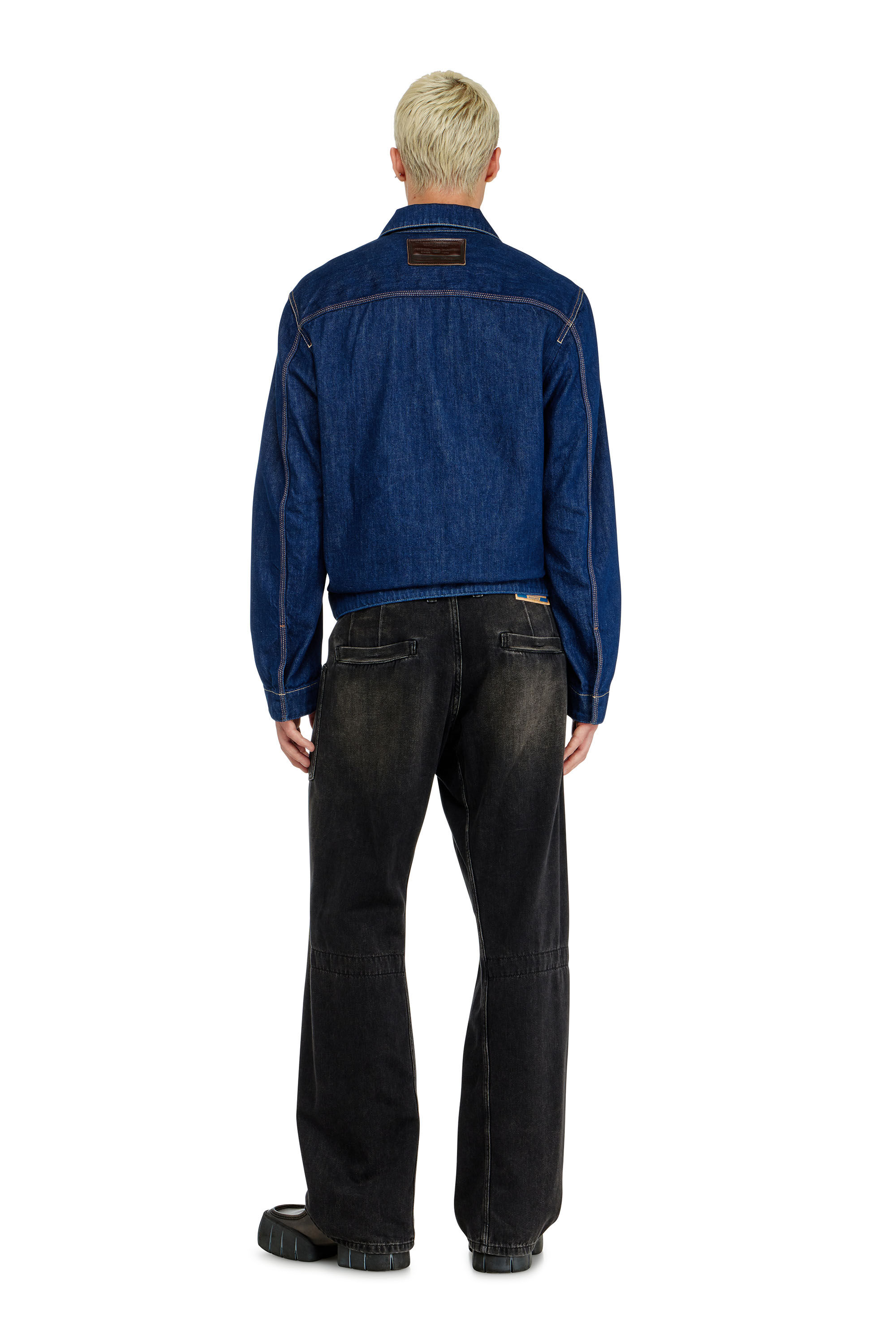 Men's Relaxed Jeans | Black/Dark grey | Diesel D-Zeta
