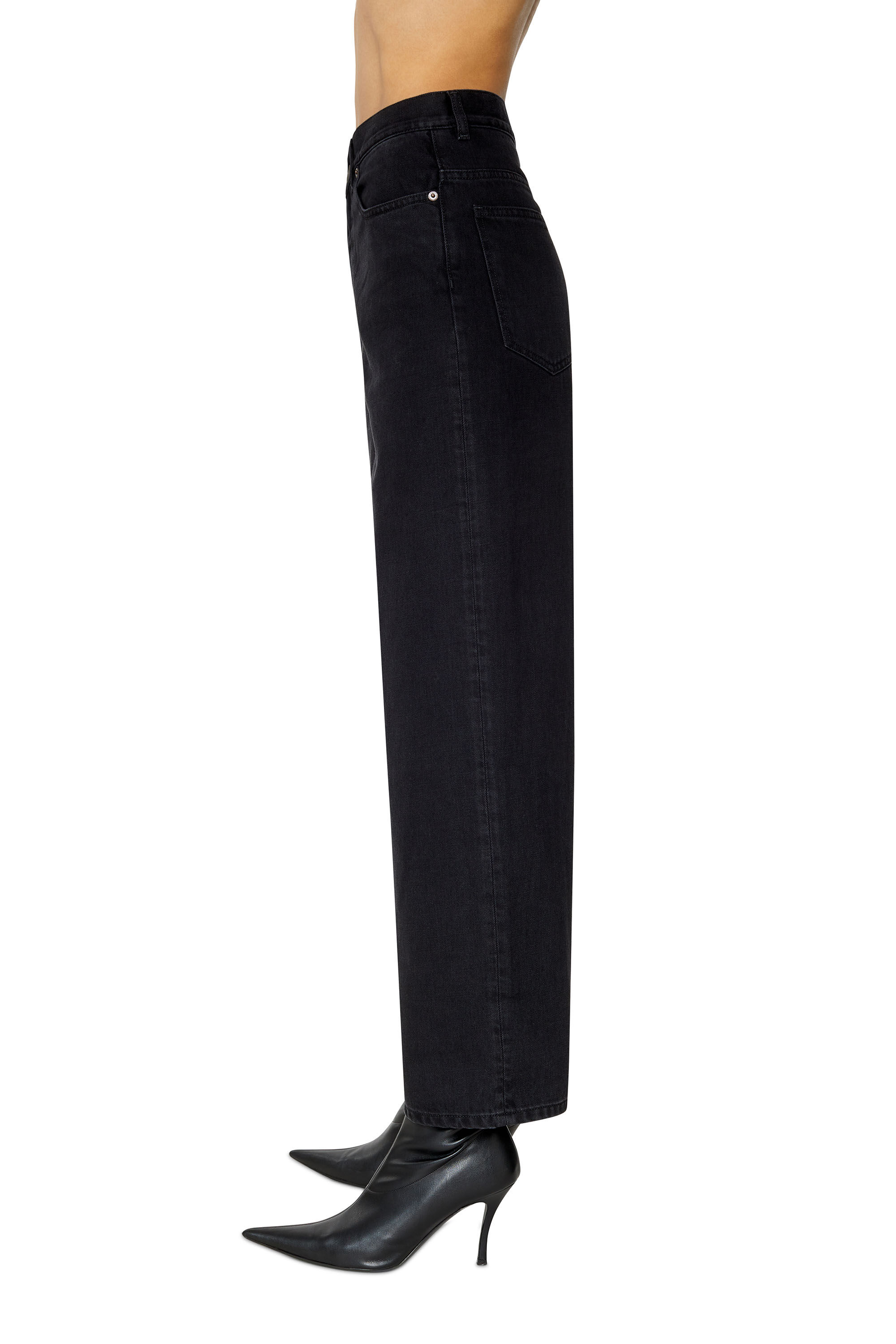 Diesel - Bootcut and Flare Jeans 2000 Widee Z09RL, Woman's Bootcut and Flare Jeans - 2000 Widee in Black/Dark grey - 5