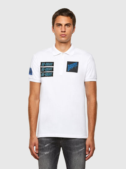 white diesel polo shirt