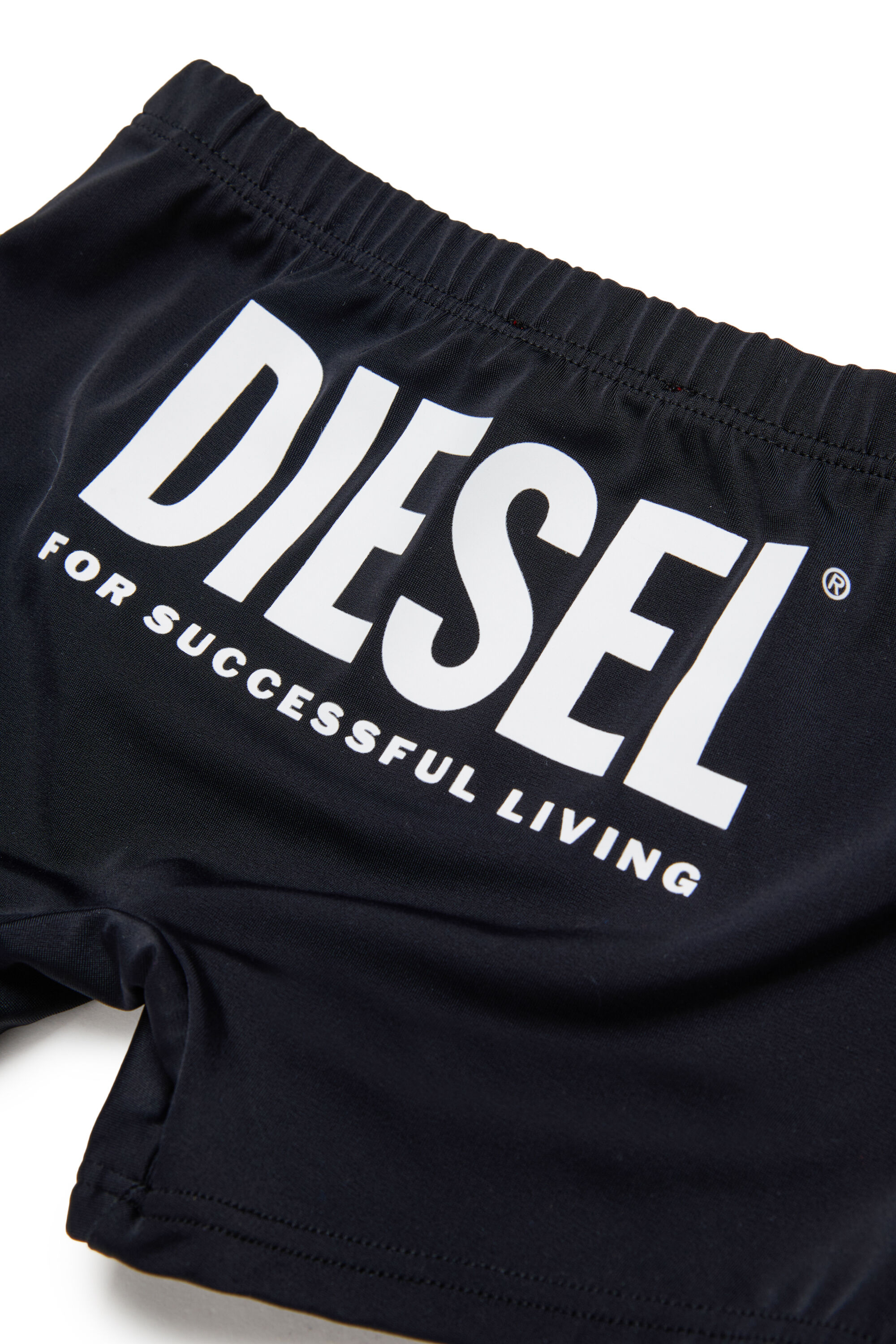 Diesel - MISFEL, Man's Swim shorts with back logo print in Black - 4