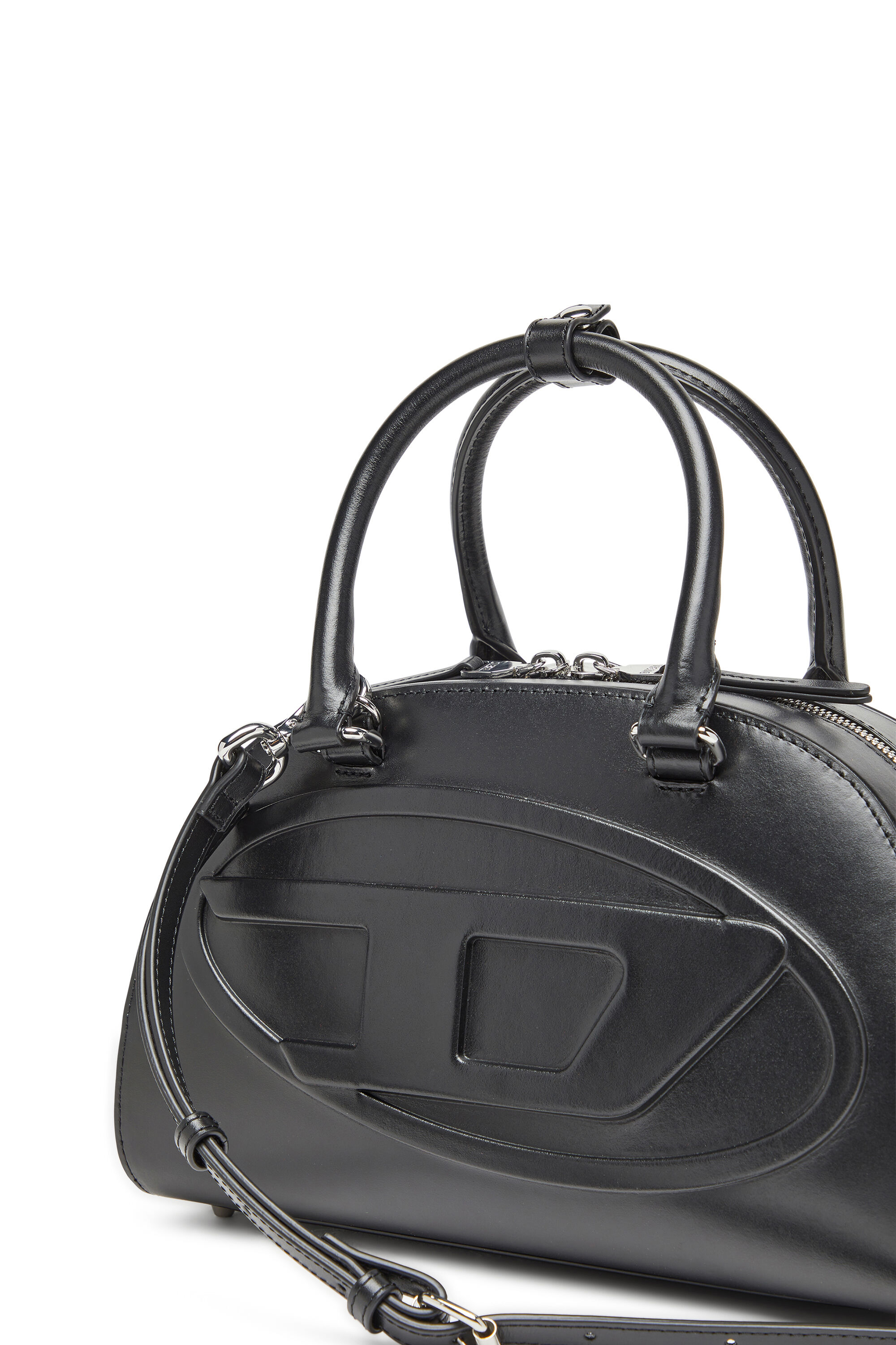 Women's 1DR Dome-Leather bowling bag | Black | Diesel