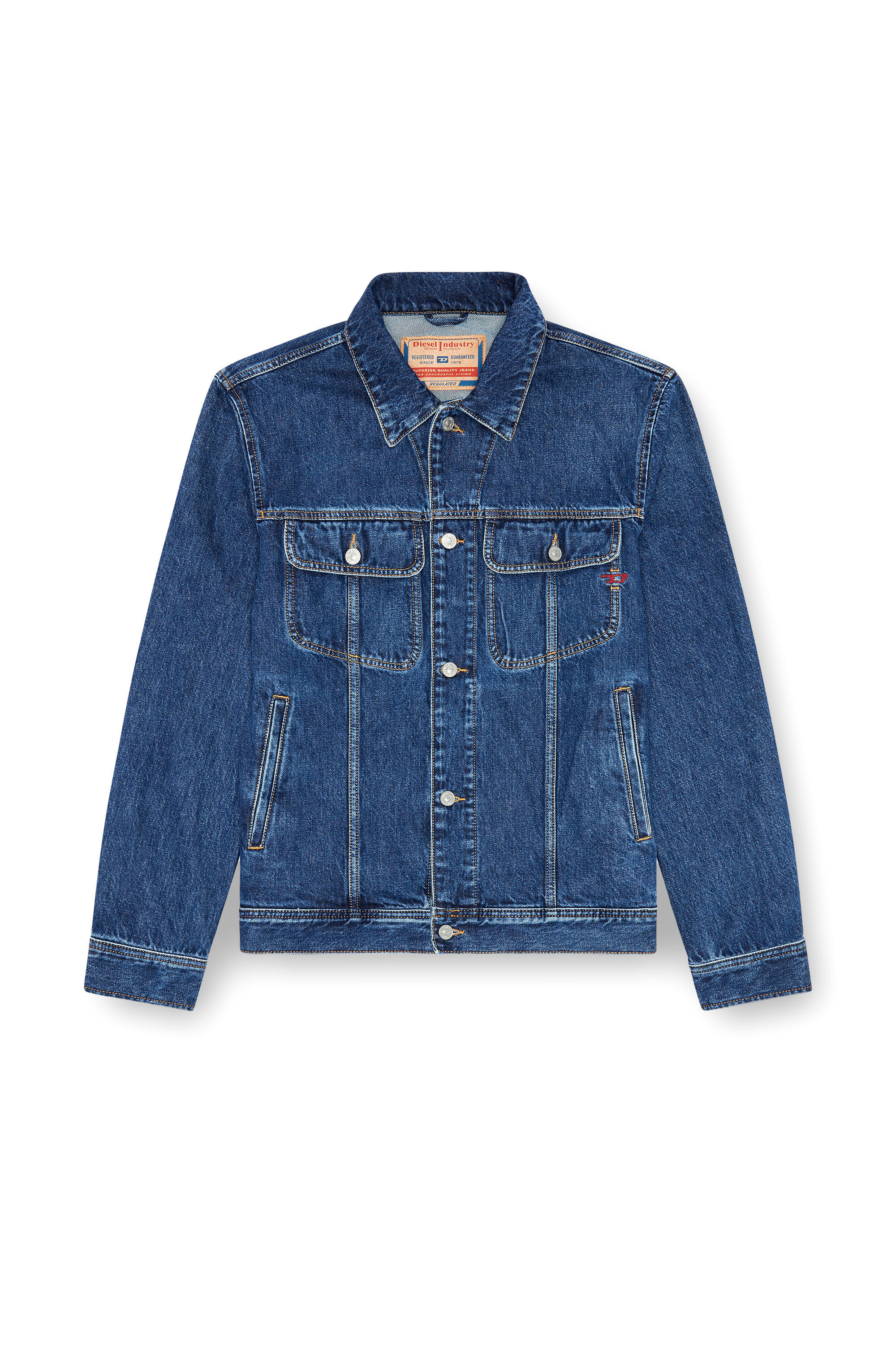 DIESELディーゼル/D-ROCK/カバーオール/A04074/ライトブルーS Men's Regular-fit trucker jacket | Blue | Diesel