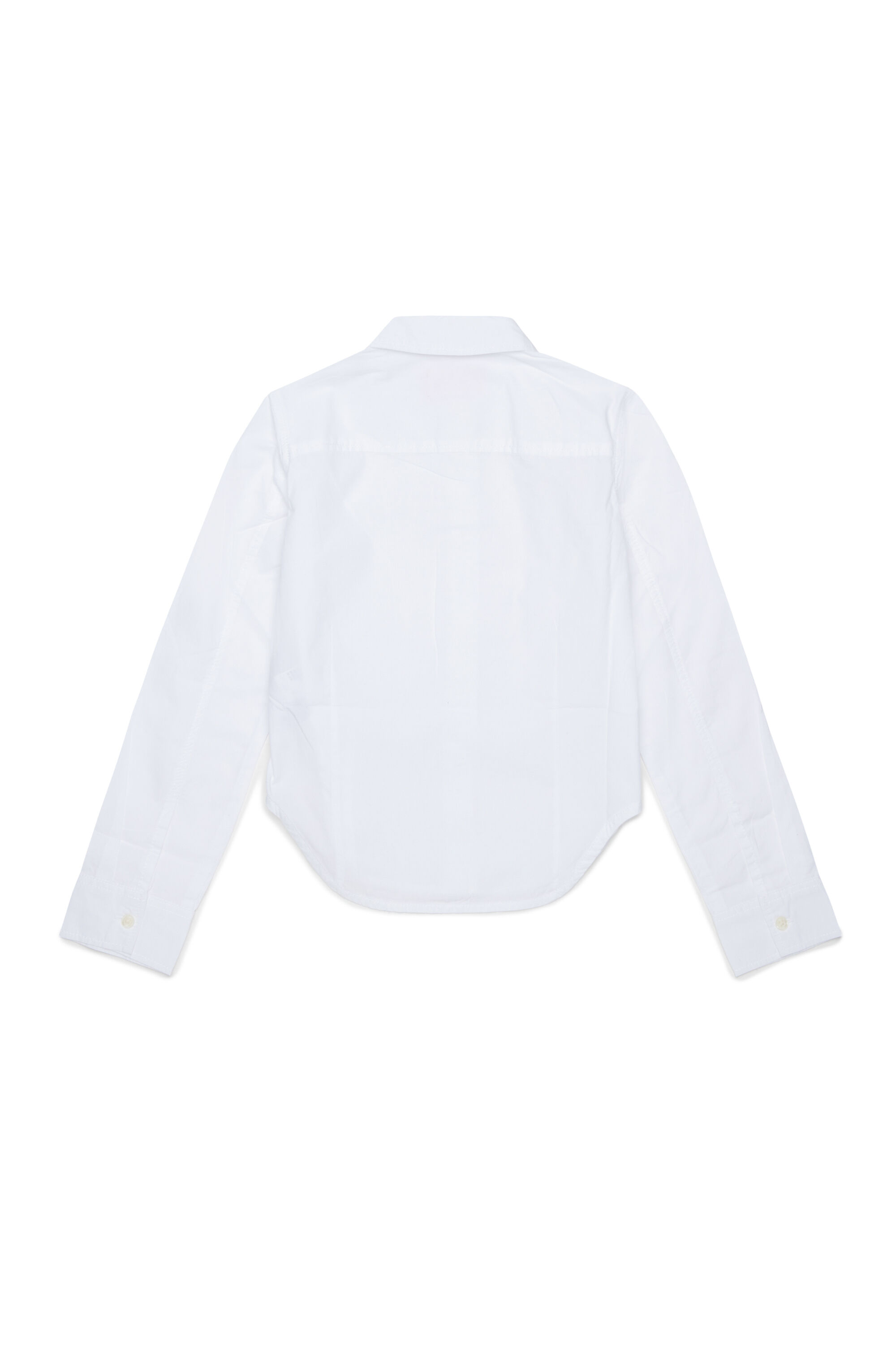 Diesel - CLAIRE, Woman's Cotton shirt with Oval D collar in White - 2