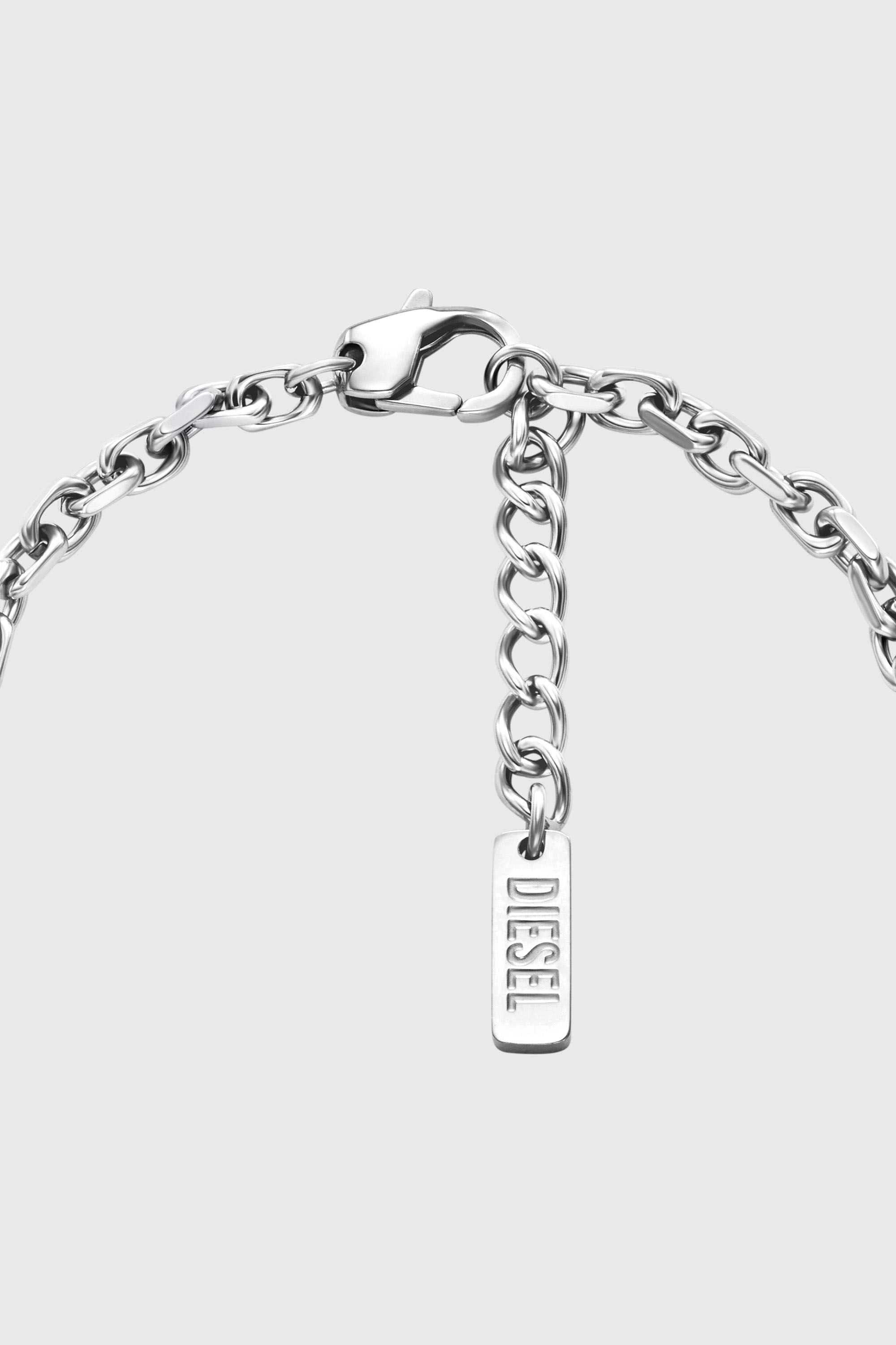 Diesel - DX1744040, Unisex's Stainless steel charm bracelet in Silver - 2