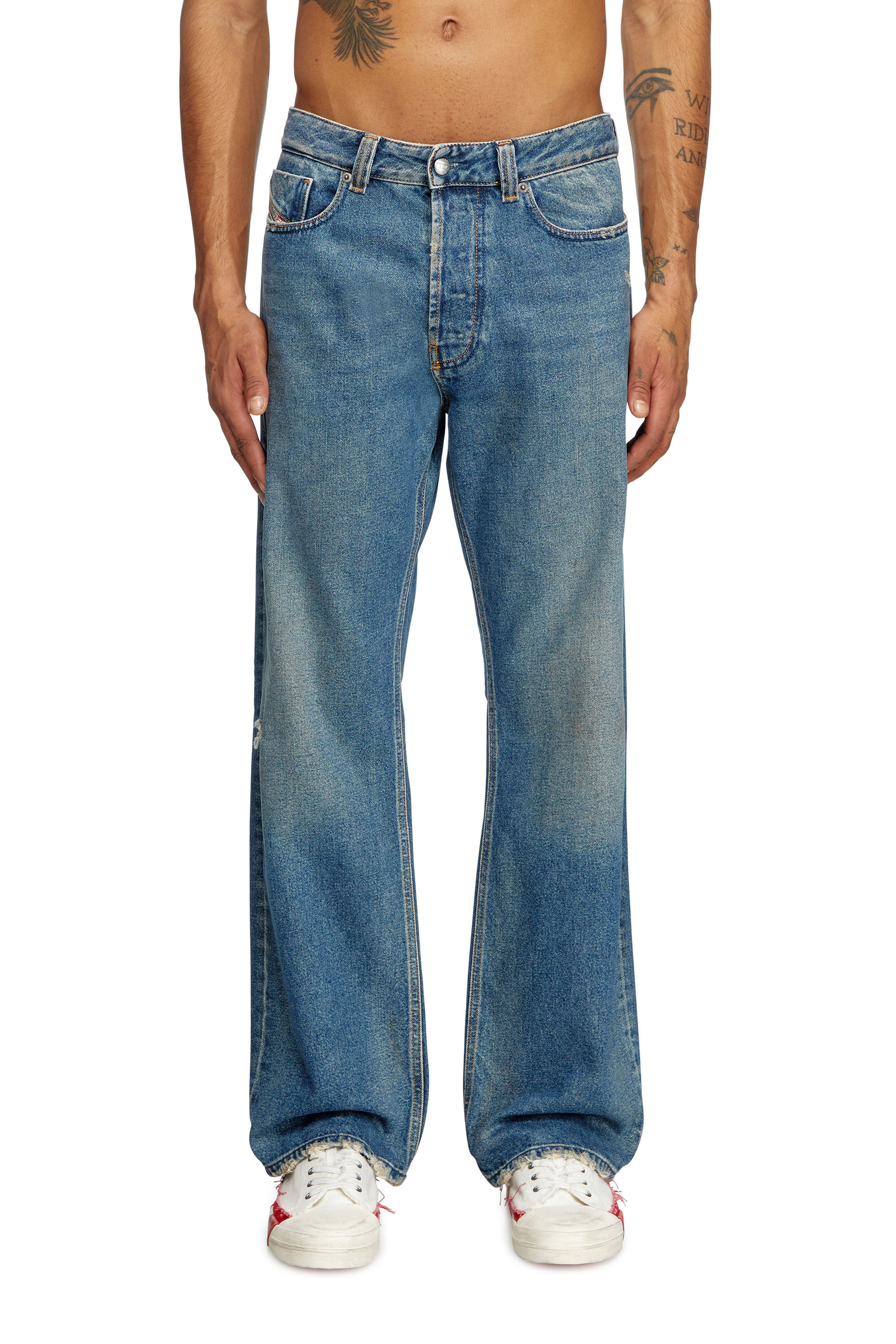 Diesel - Man's Relaxed Jeans 1980 D-Eeper 09J79, Medium blue - 3