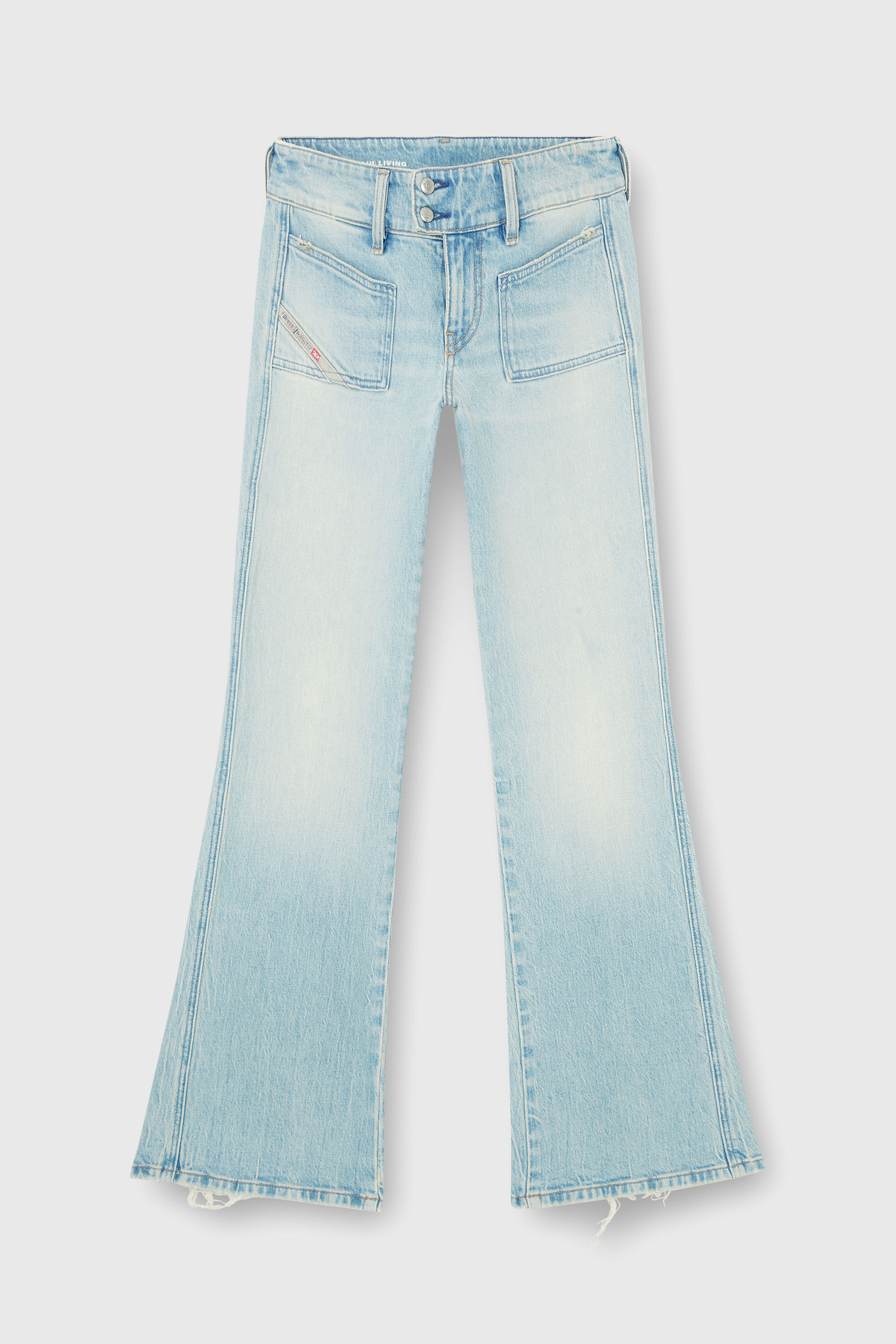 Diesel - Woman's Bootcut Jeans D-Hush 0KBBX, Light Blue - 6