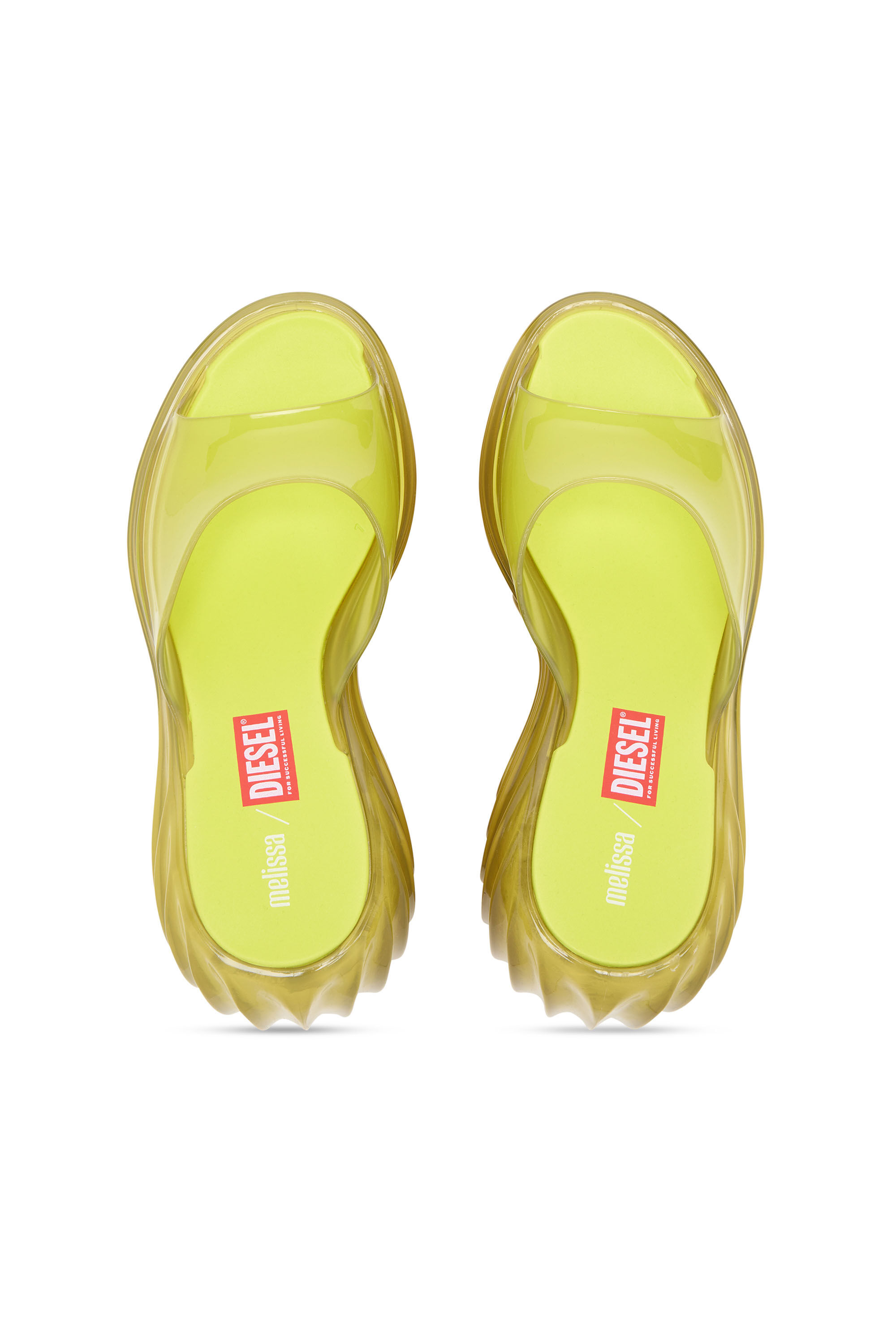 Diesel - MELISSA QUANTUM PLATFORM, Woman's Platform mule in Melflex&reg; in Yellow - 4
