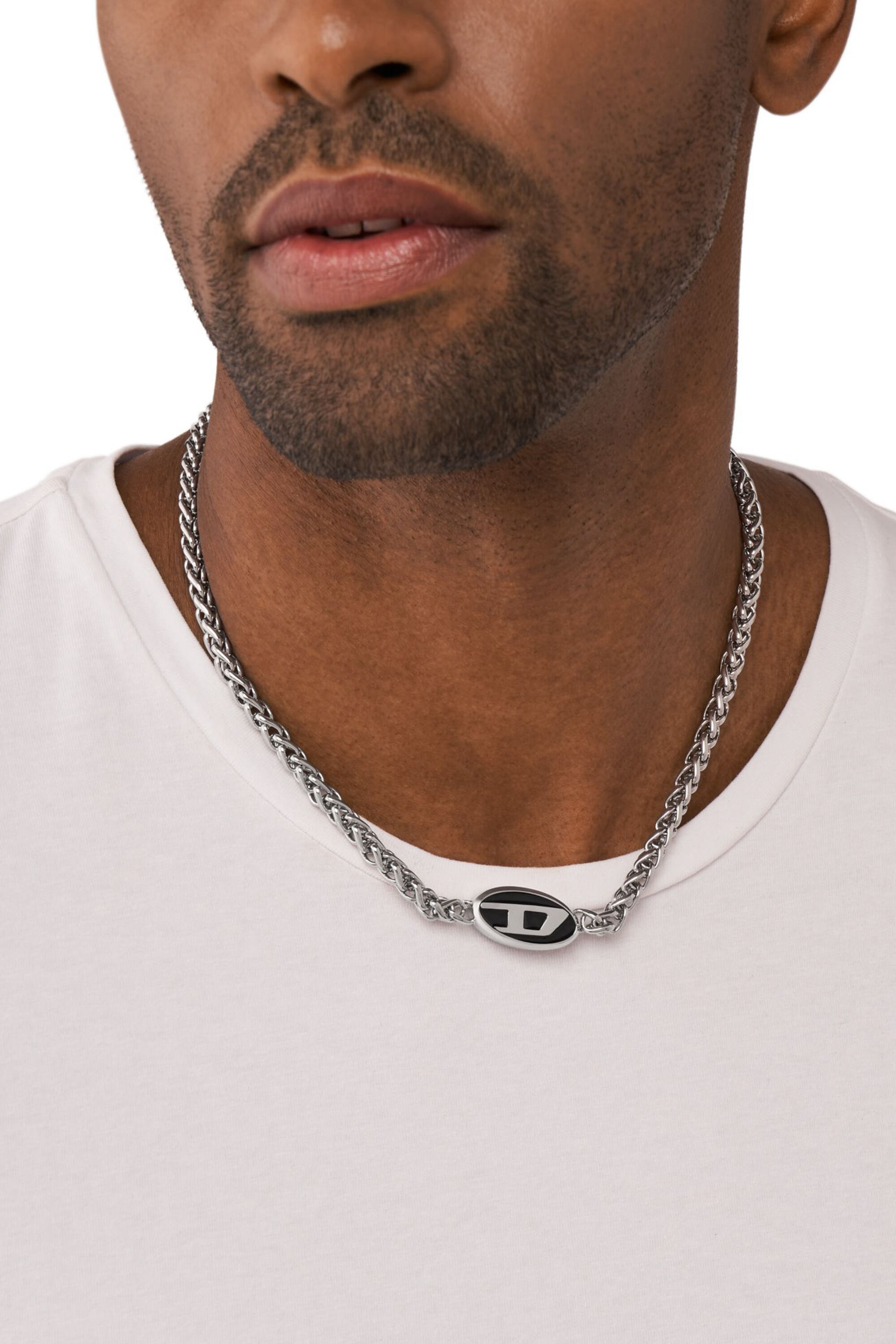 ディーゼル　ネックレス　STEEL NECKLACE DX1470040 DX1470040 | Diesel Chooker Necklace Steel D-Logo